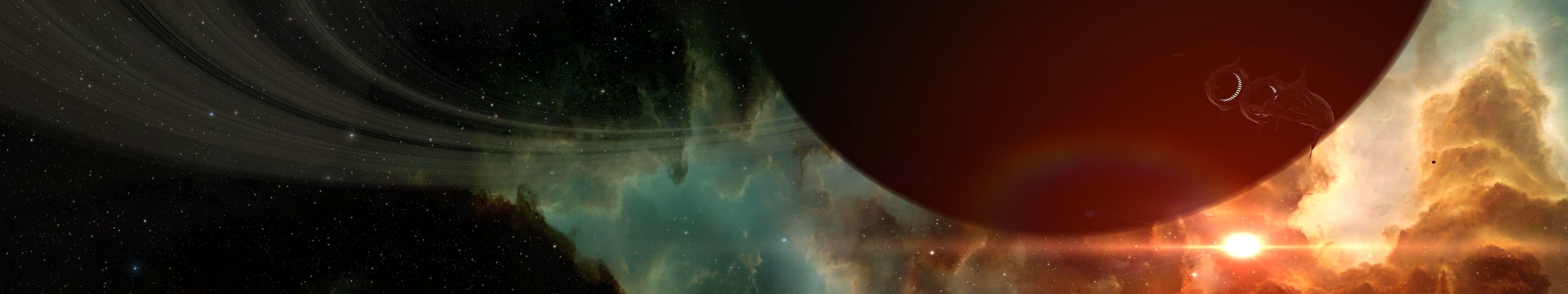 5760x1080 Planet HD Wallpaper