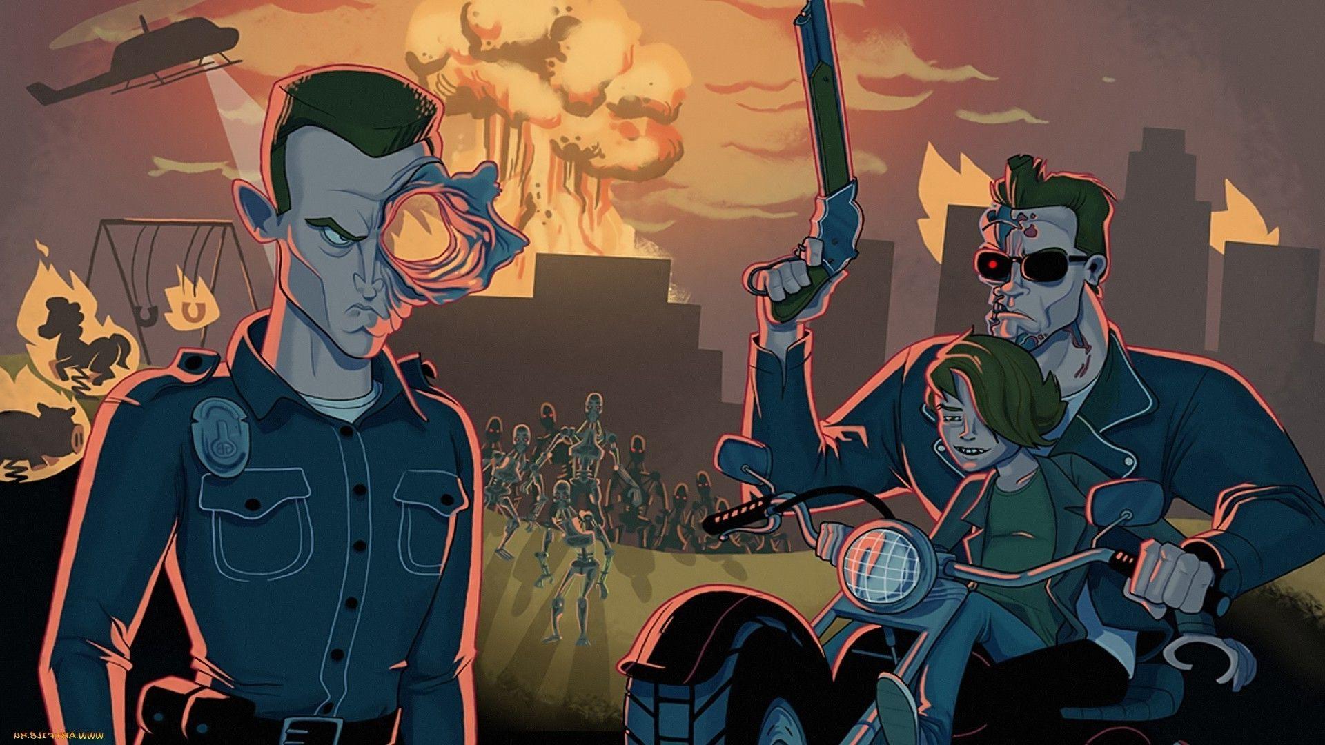 1920x1080 movies, Terminator Artwork Wallpaper HD / Desktop