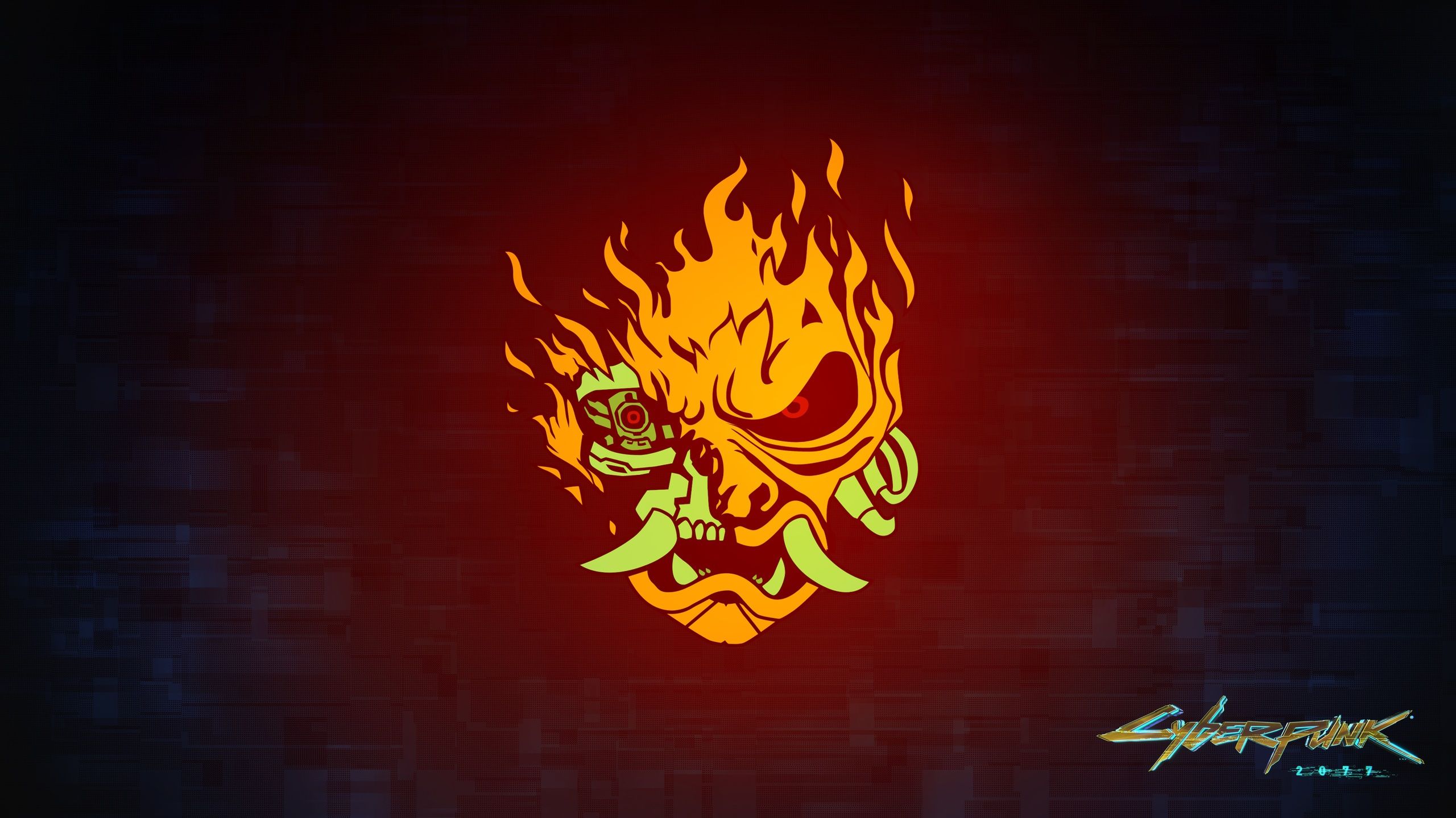 2560x1440 Wallpaper samurai, logo, art, samurai