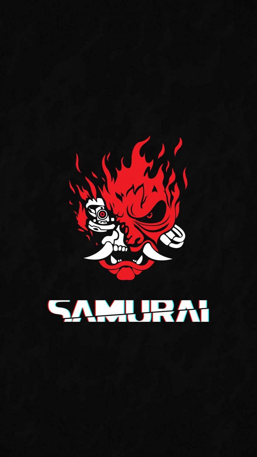 844x1500 Download Cyborg Samurai Cyberpunk