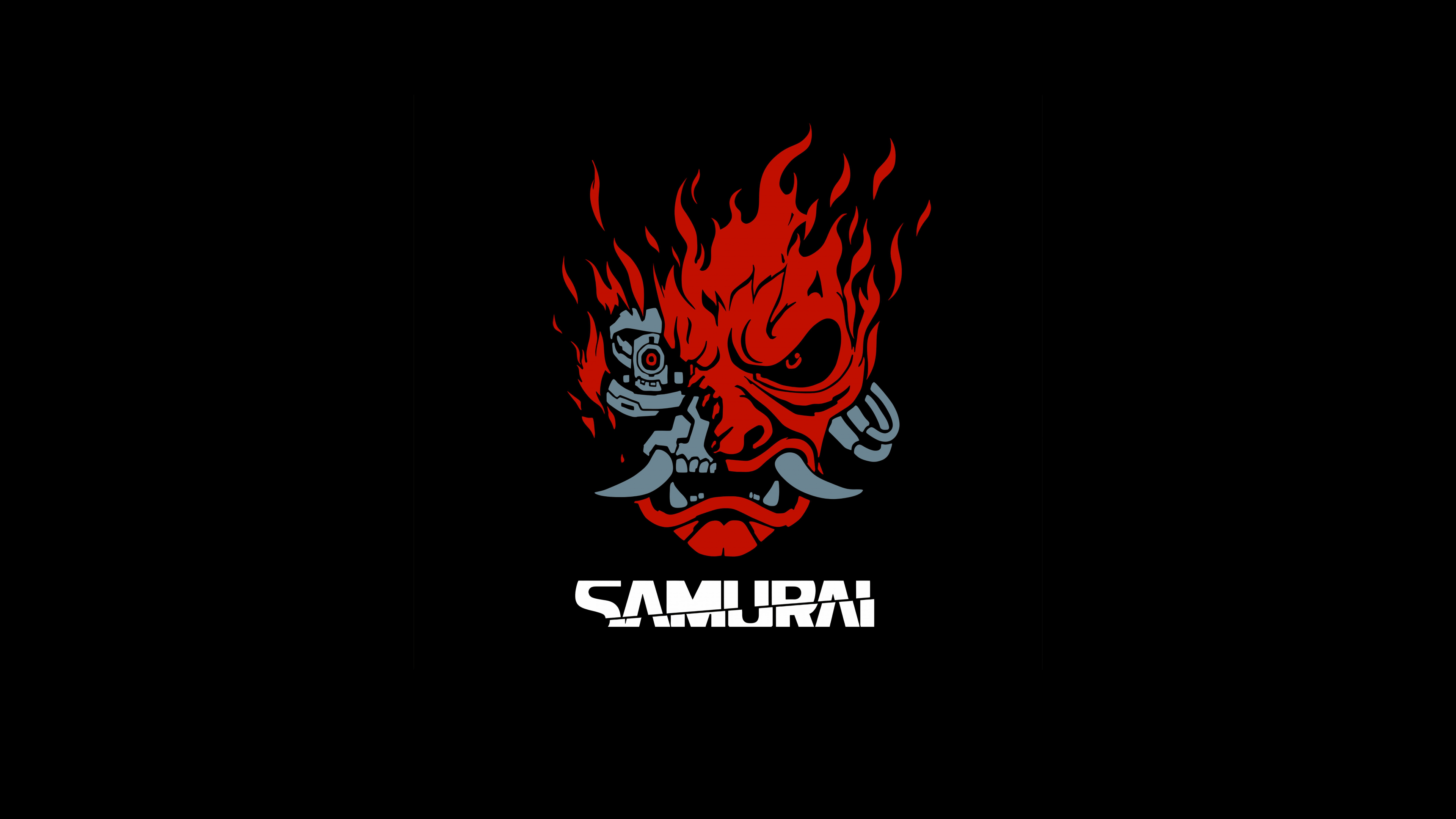 3840x2160 Samurai Cyberpunk 2077 AMOLED 10K Wallpaper