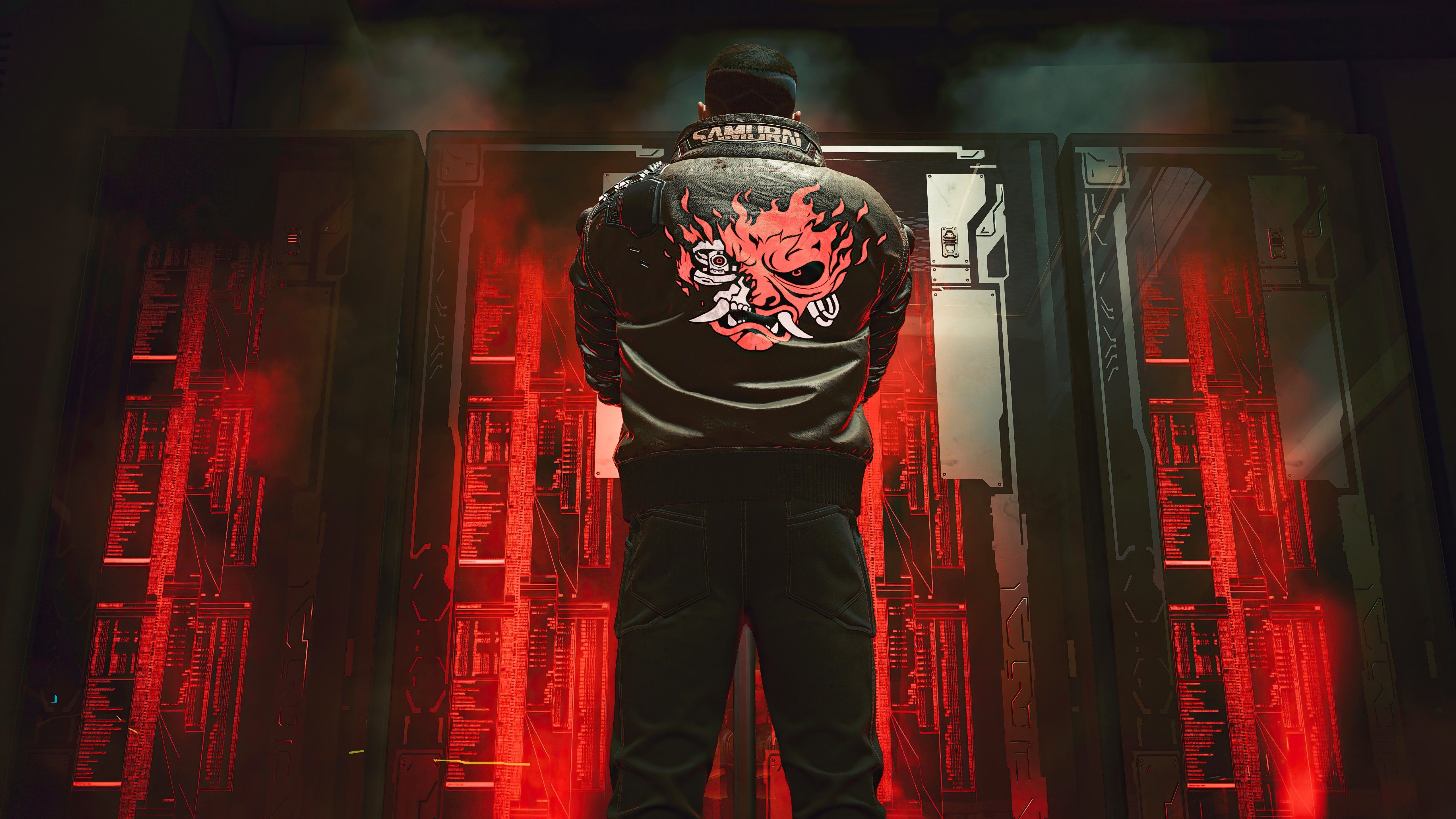 5120x2880 Cyberpunk 2077 Samurai Guy Wallpaper 5k