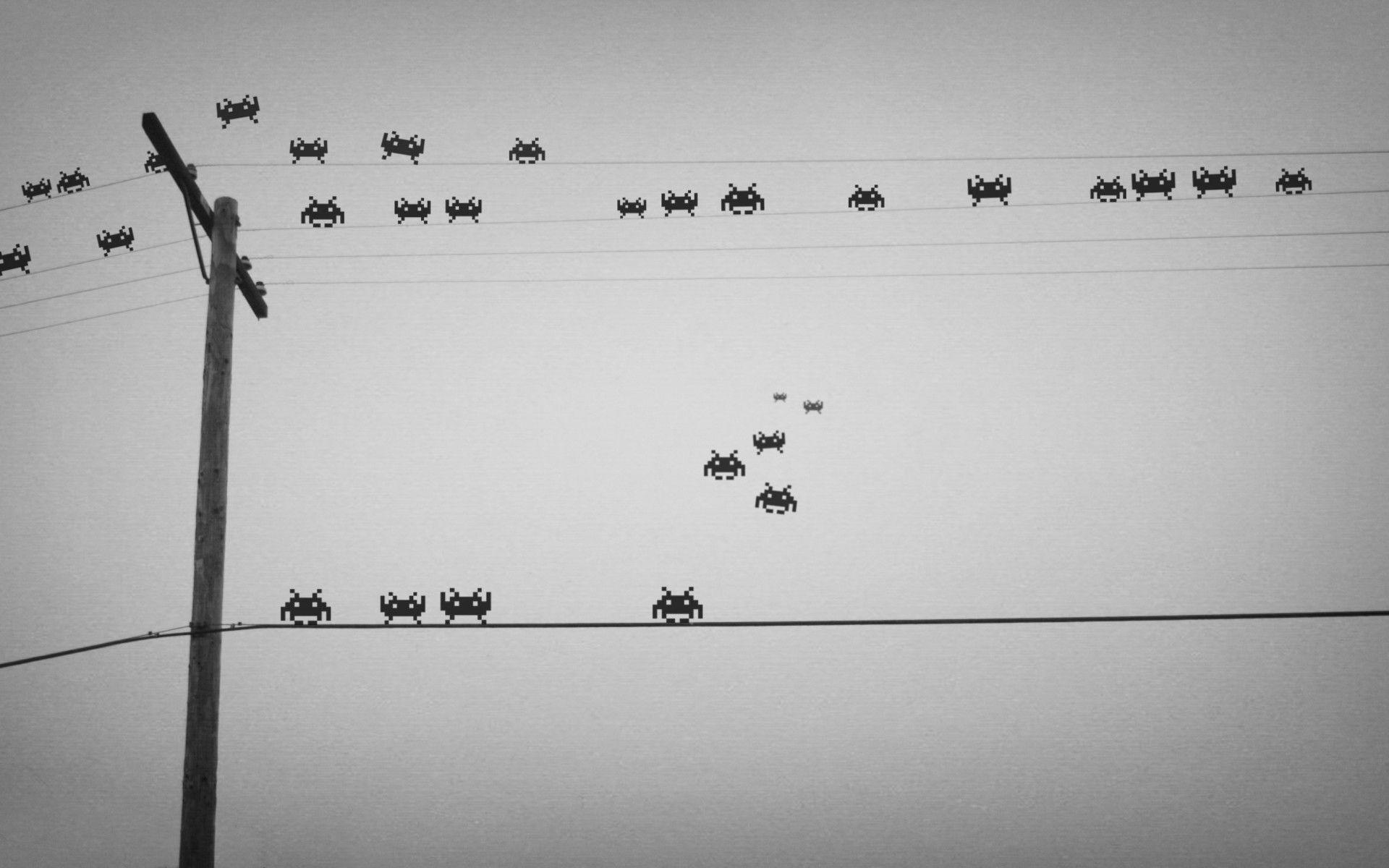 1920x1200 Space Invaders, invaders, wire wallpaper