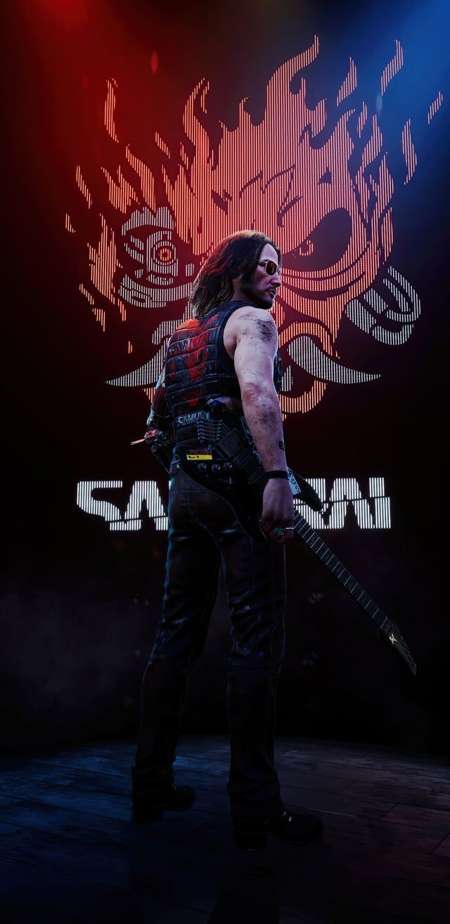 640x1315 High resolution samurai logo wallpaper