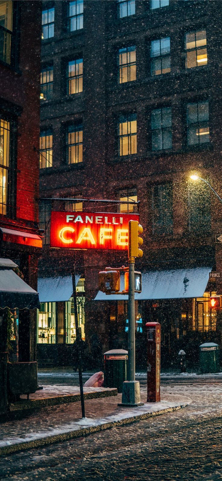736x1593 First snow in New York iPhone 11 Wallpaper