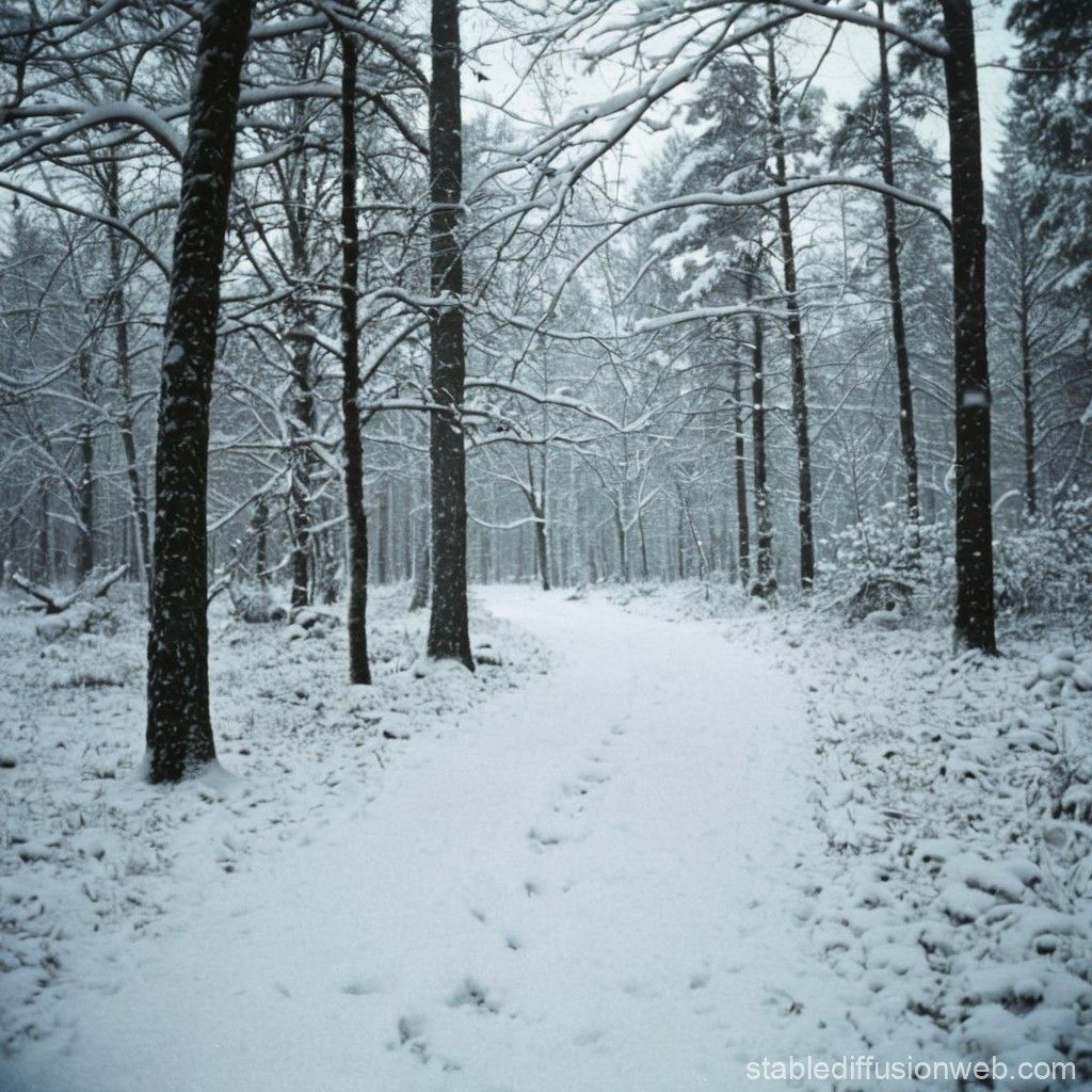 1024x1024 First Snowfall in Finnish Landscape