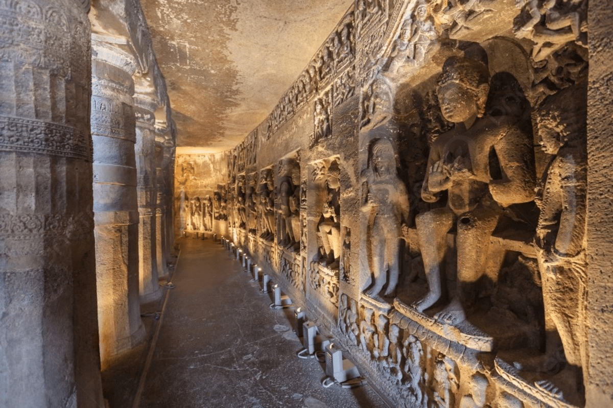 1200x799 Ajanta Caves Near Aurangabad Photo