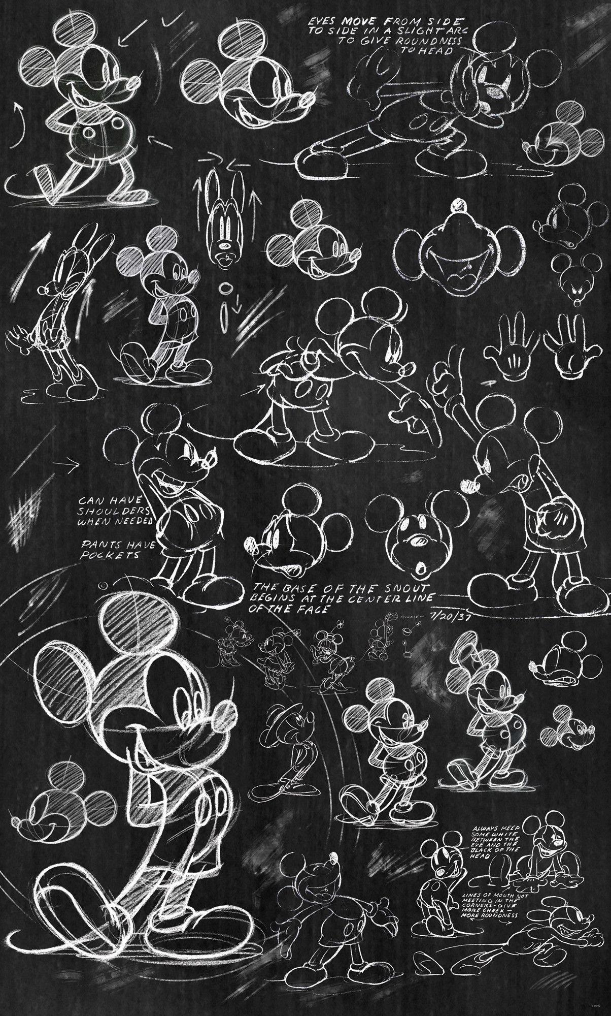 1204x2000 Mickey Mouse Black hình nền poster