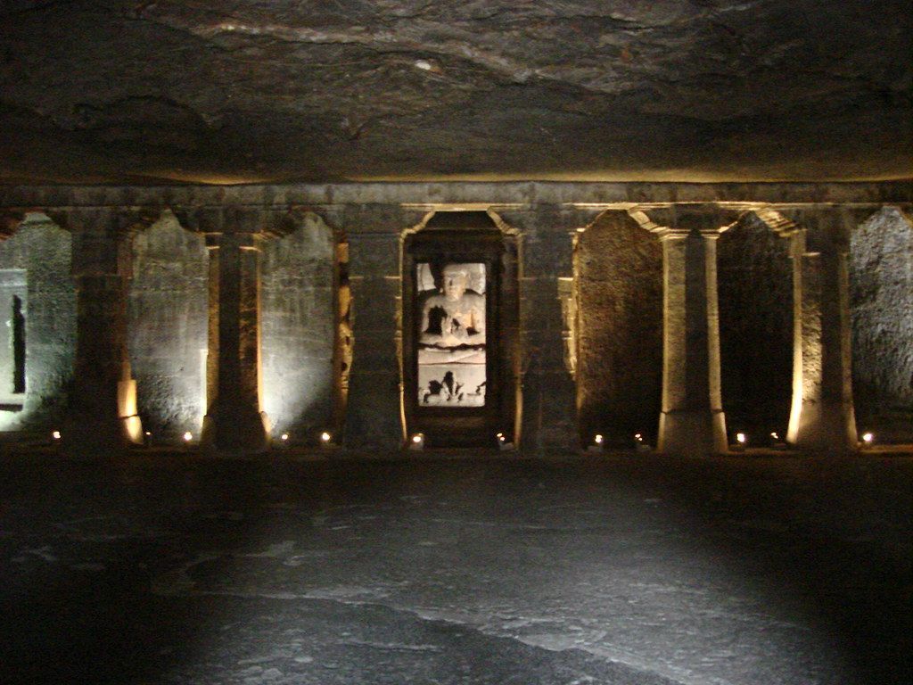 1024x768 Ajanta caves. Ajanta is a renowned