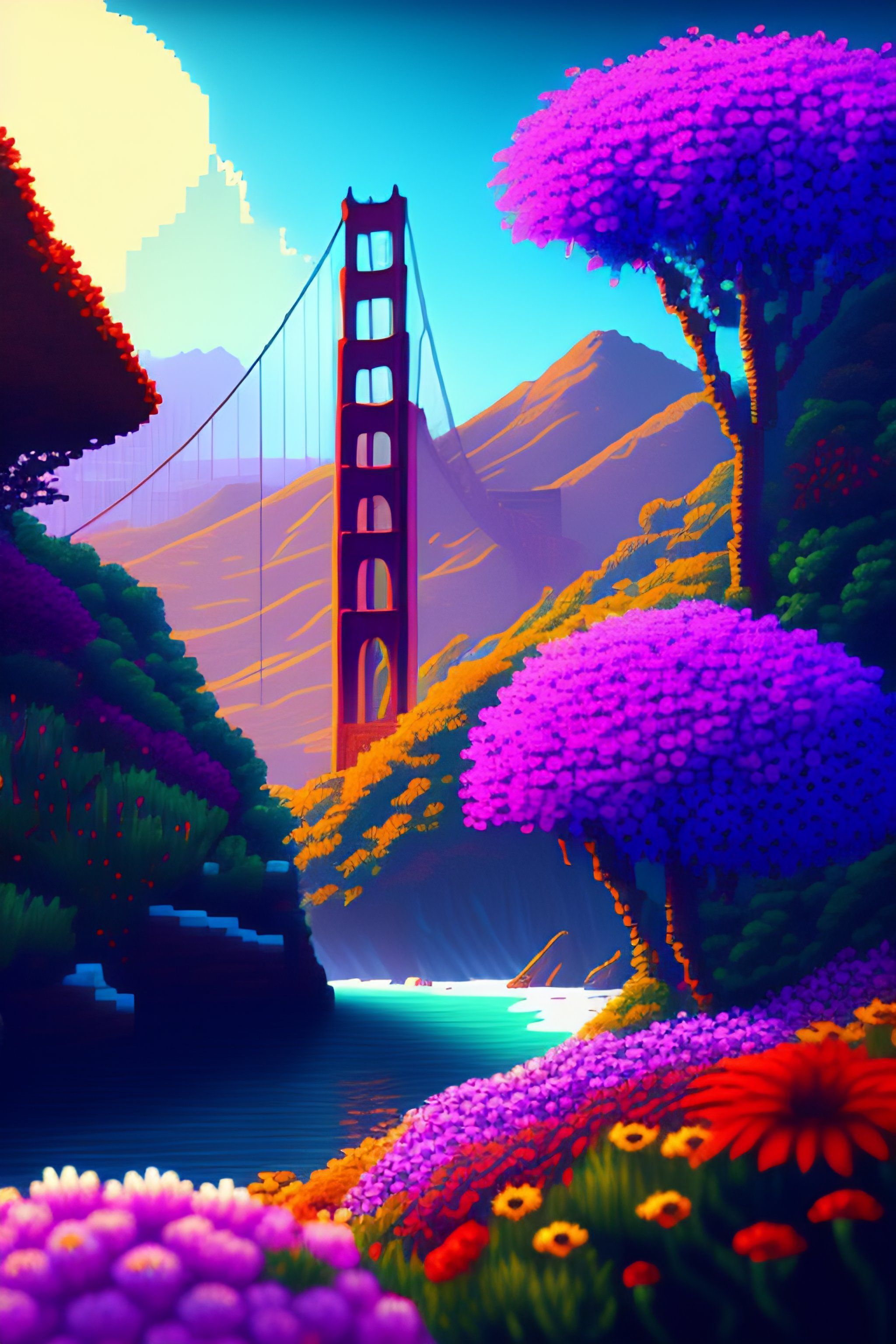 2048x3072 4k wallpaper. incredible pixel art