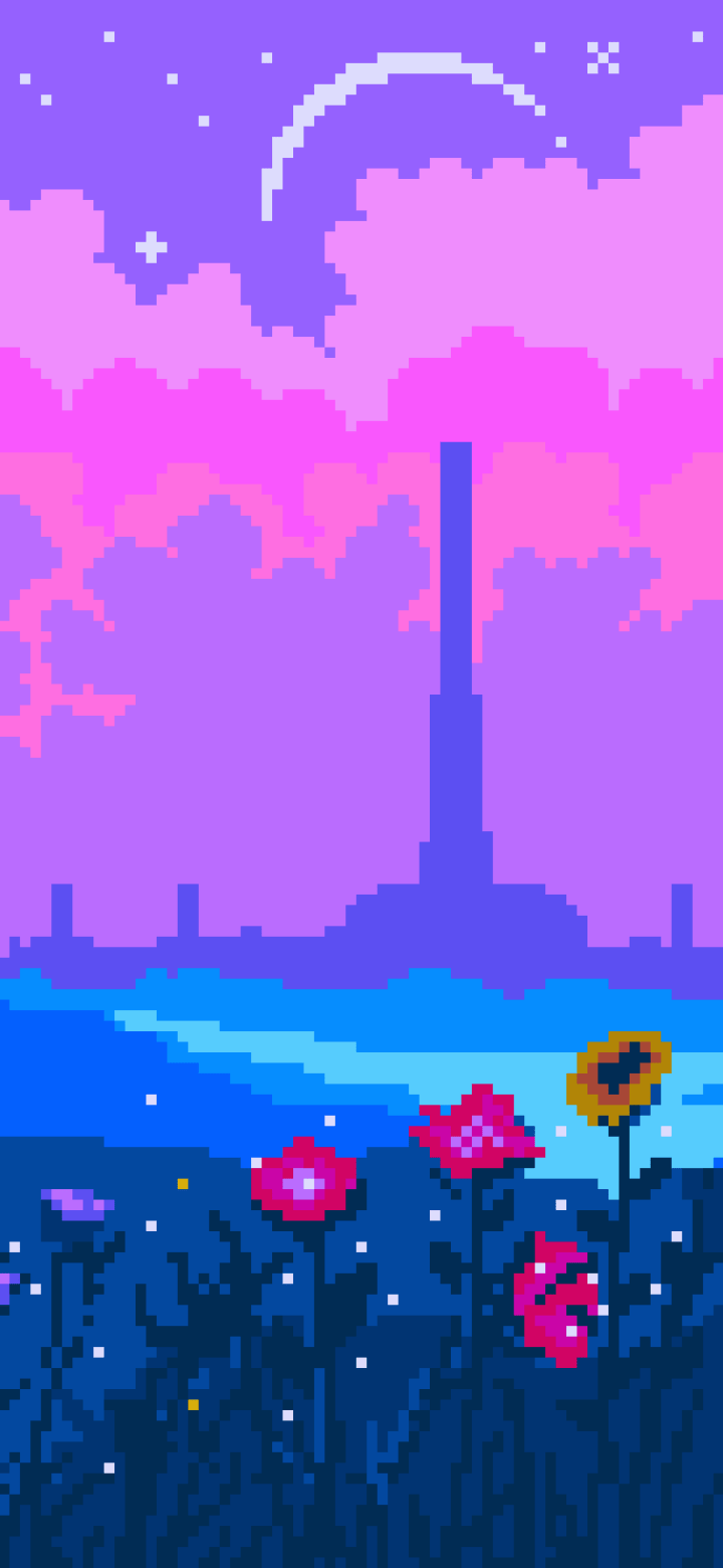 720x1560 Pixel Art Phone Wallpaper