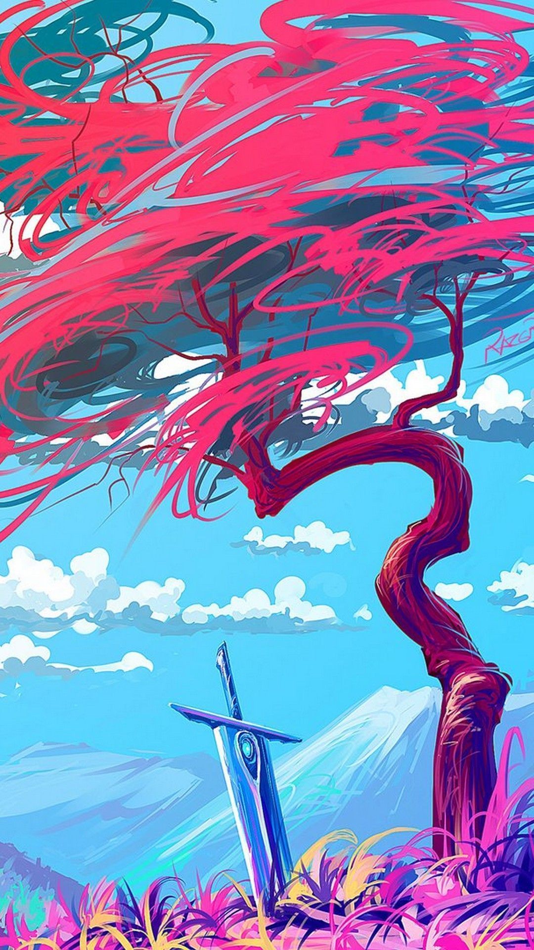 1080x1920 Full HD Android Pixel Art Wallpaper