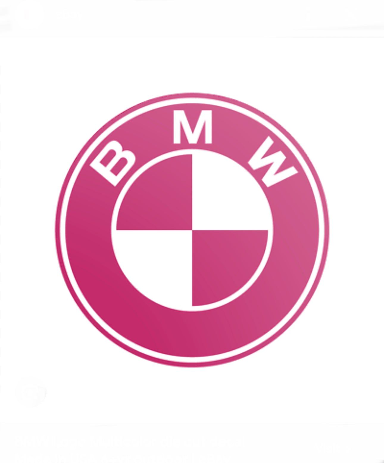 1290x1554 Pink BMW logo kit