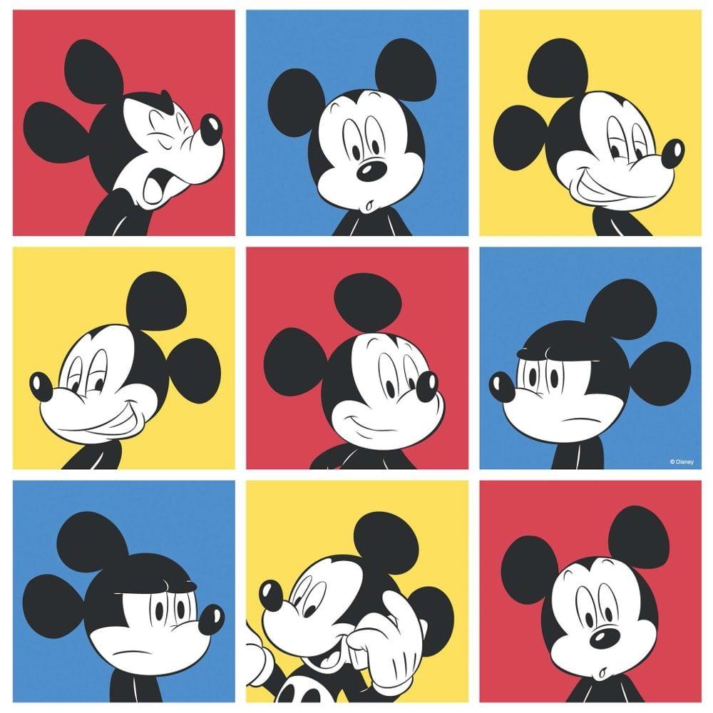 1000x1000 Galerie Official Disney Mickey Mouse Pop Art Pattern Cartoon Childrens Hình nền MK3013 1