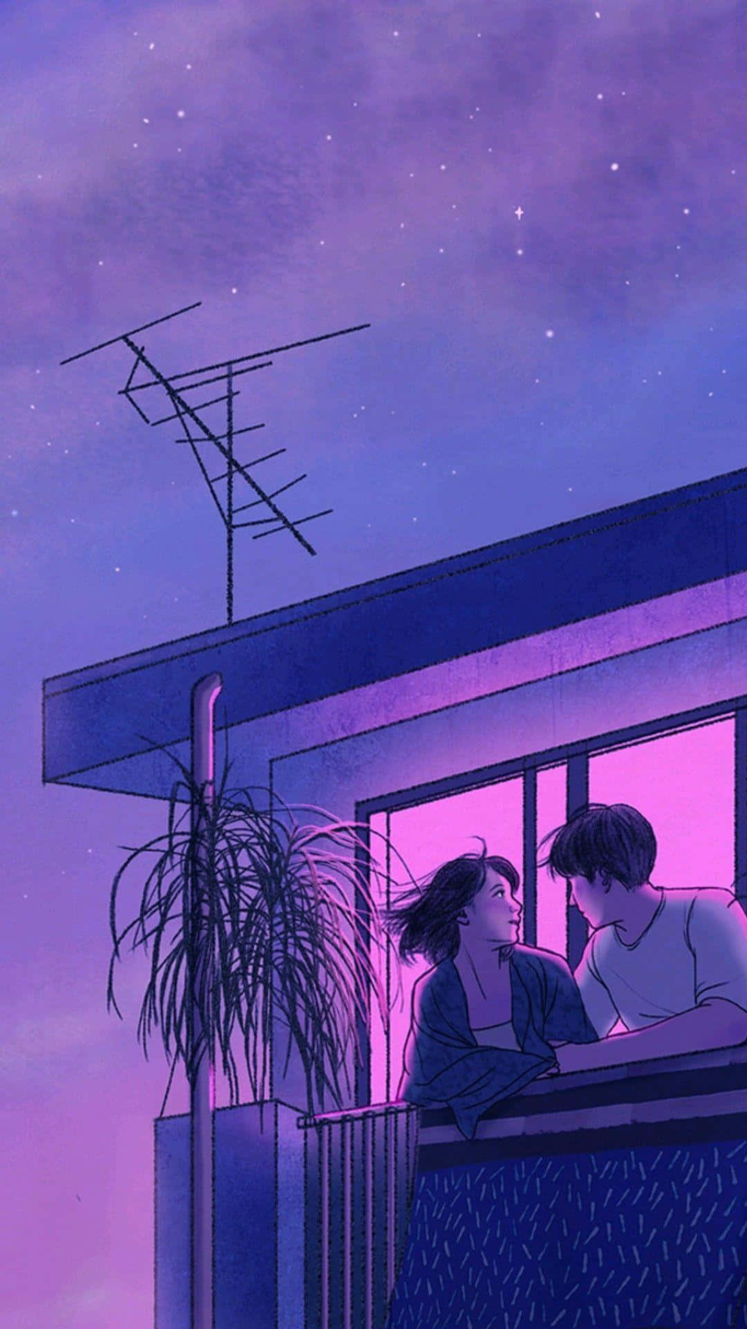 1080x1920 Balcony Looking At The Sky Wallpaper
