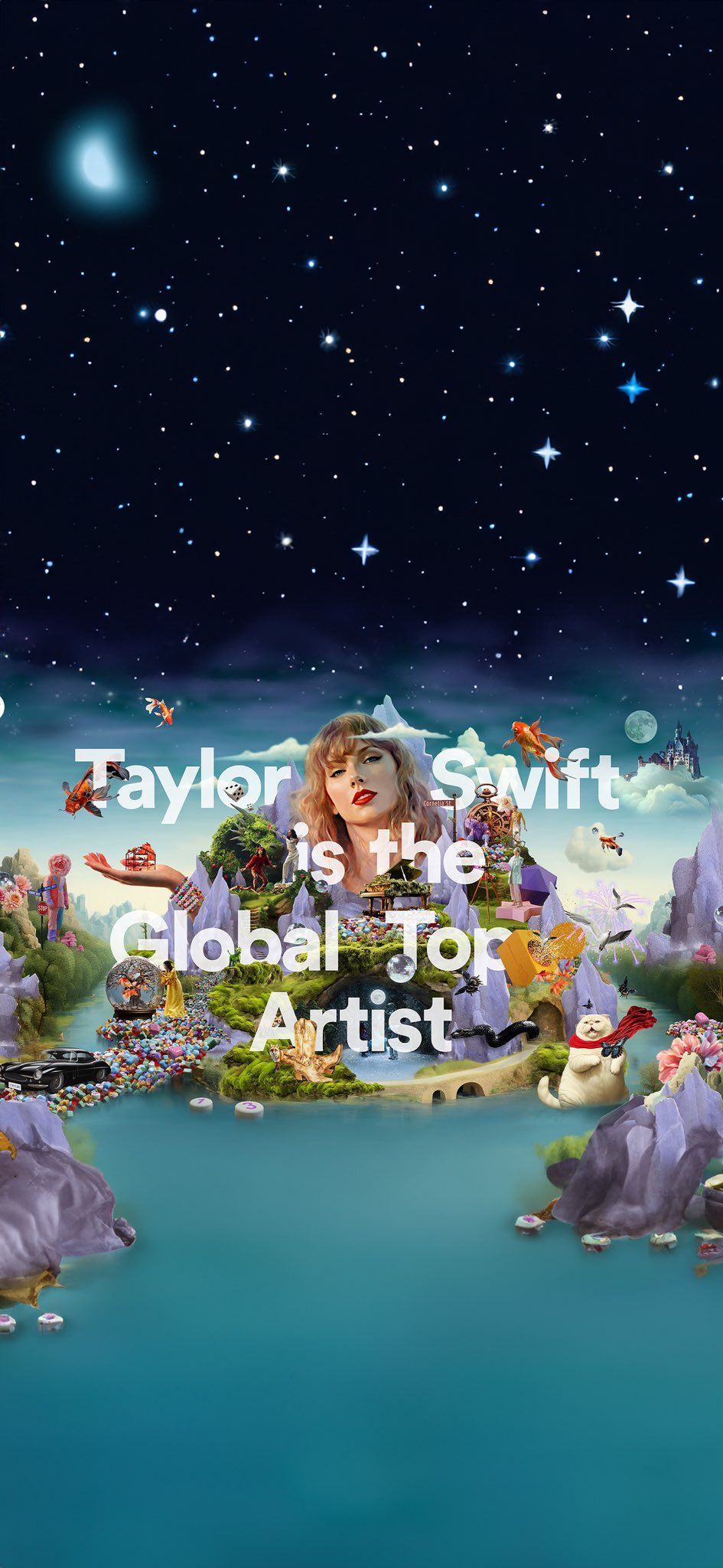 945x2048 Taylor Swift Spotify Global Top Artist