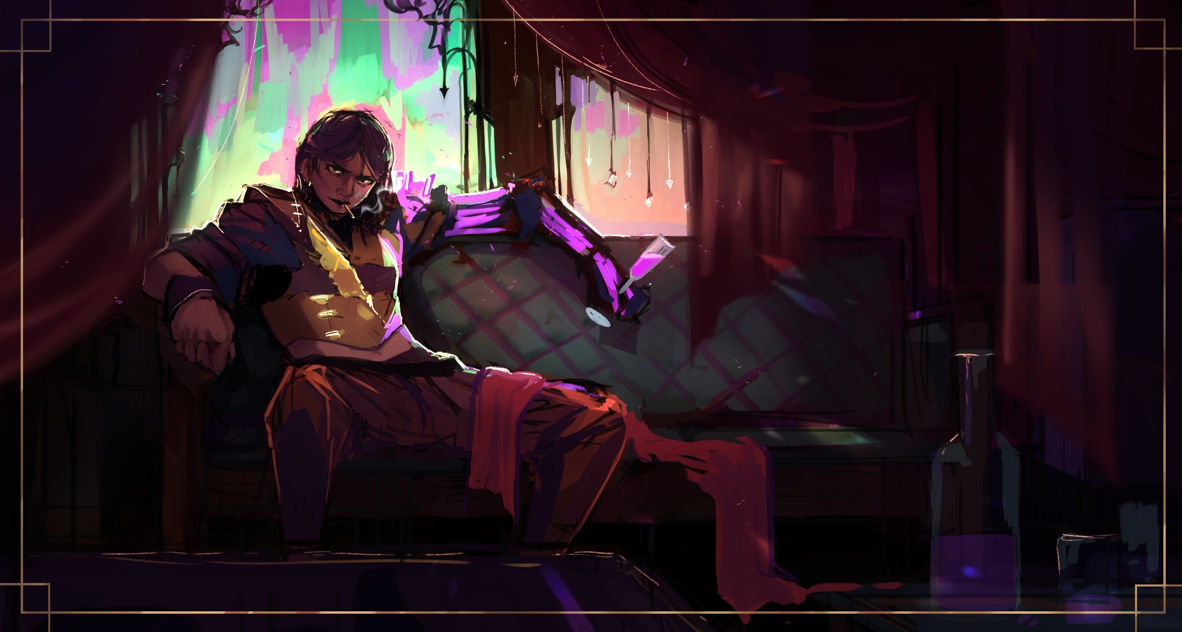 3998x2140 idc #arcanefanart #sevika #arcane