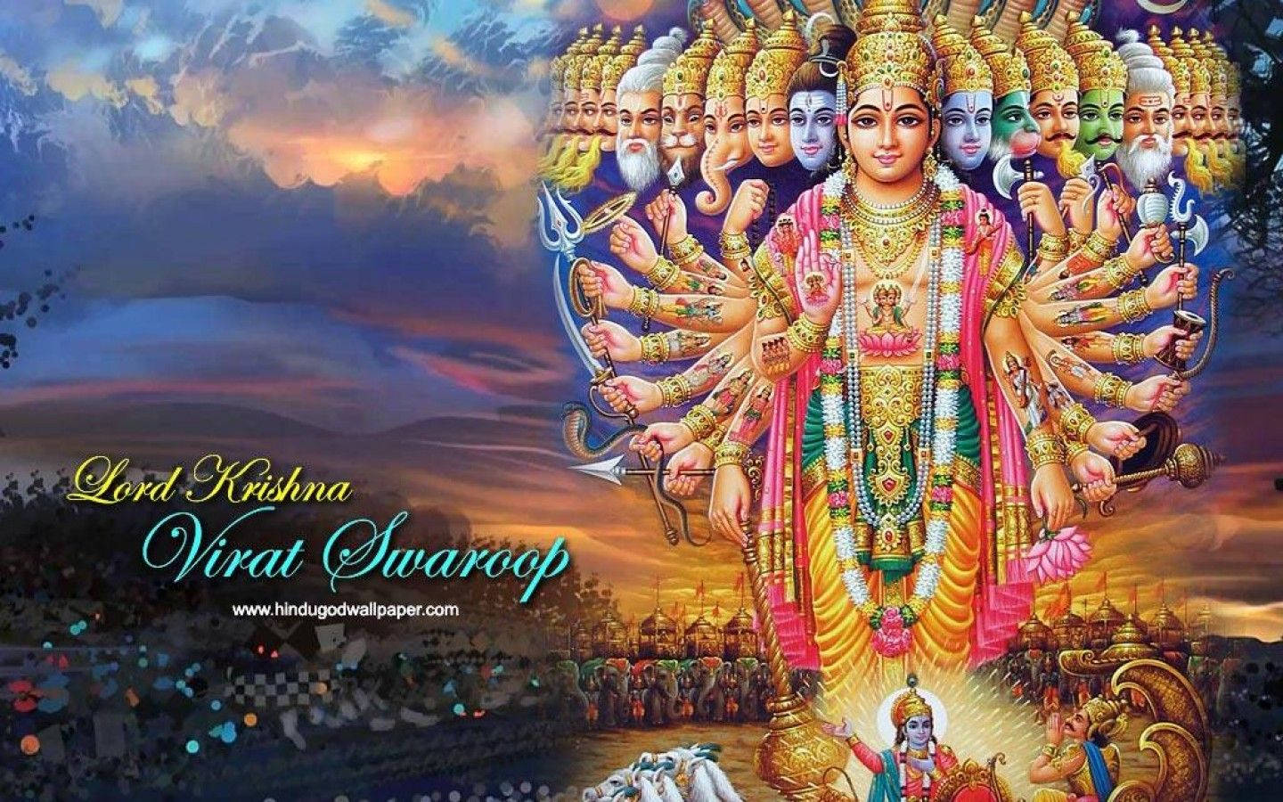 1440x900 Download Mahabharat Lord Krishna Wallpaper