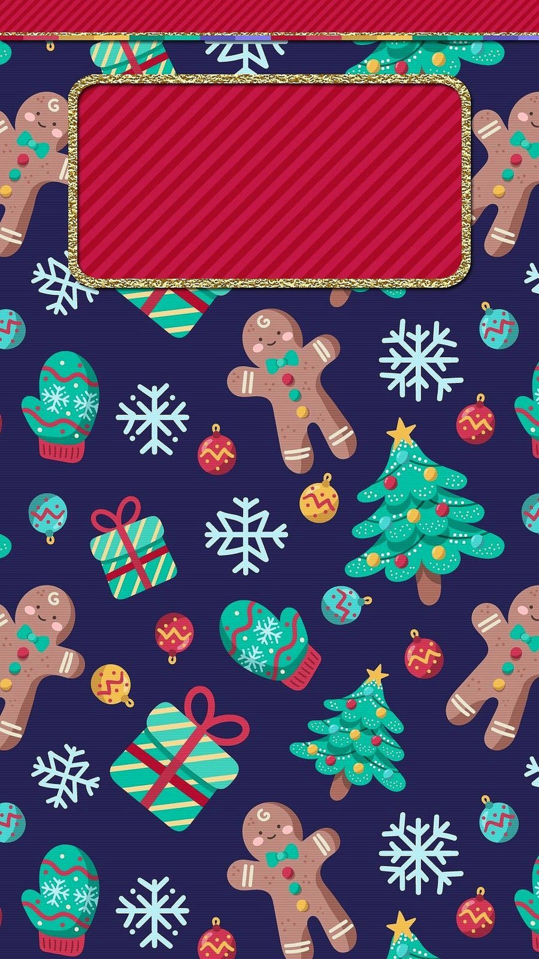 1080x1920 Download Cute Christmas Gingerbread Man
