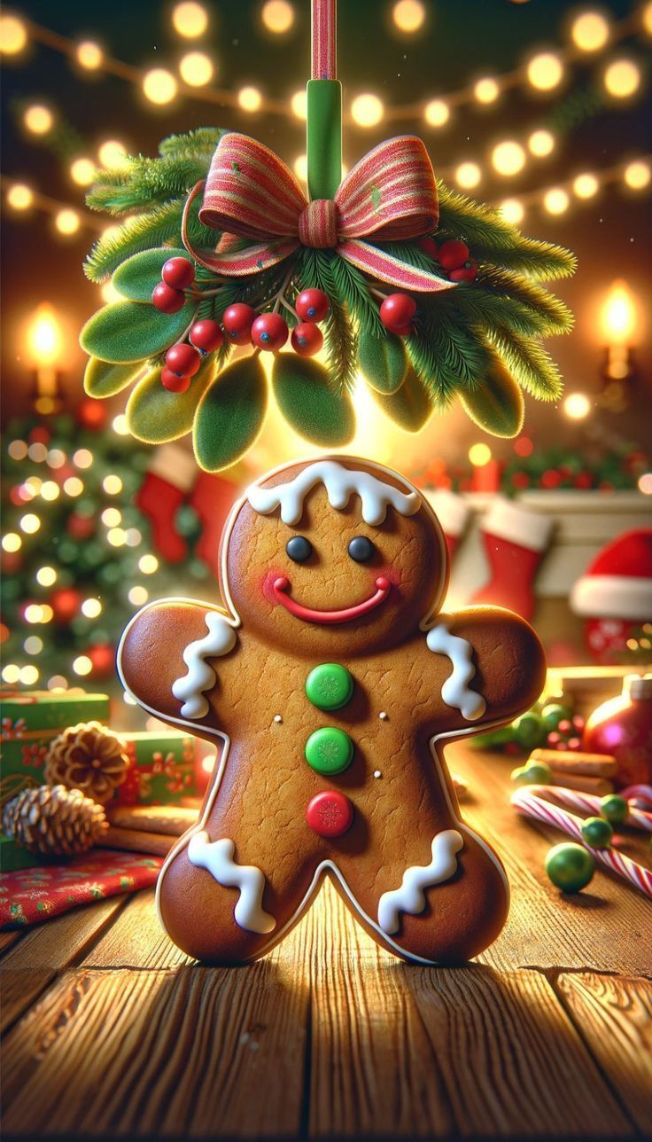 736x1288 Gingerbread House or Gingerbread Man
