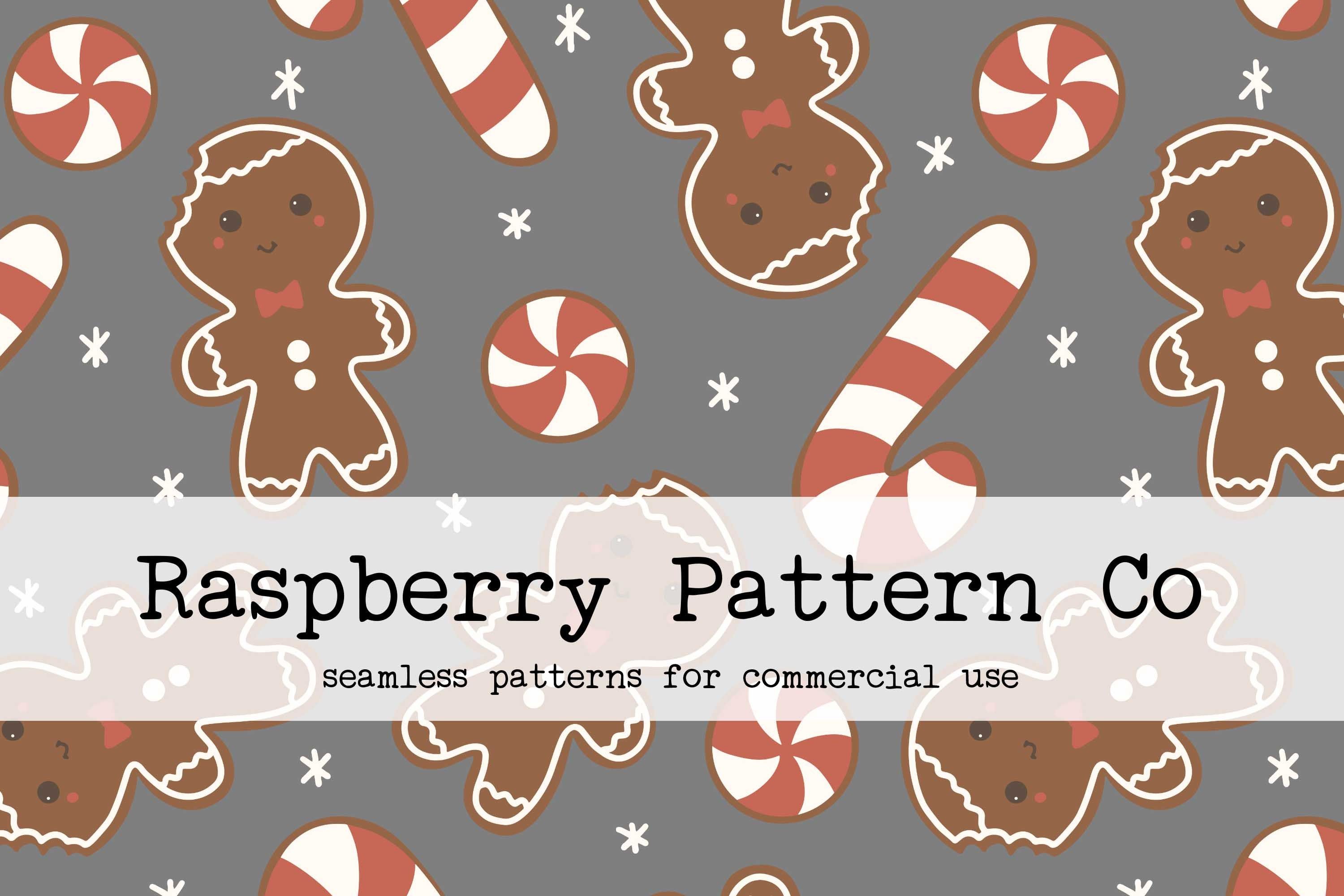 3000x2000 Gingerbread Man Seamless Pattern