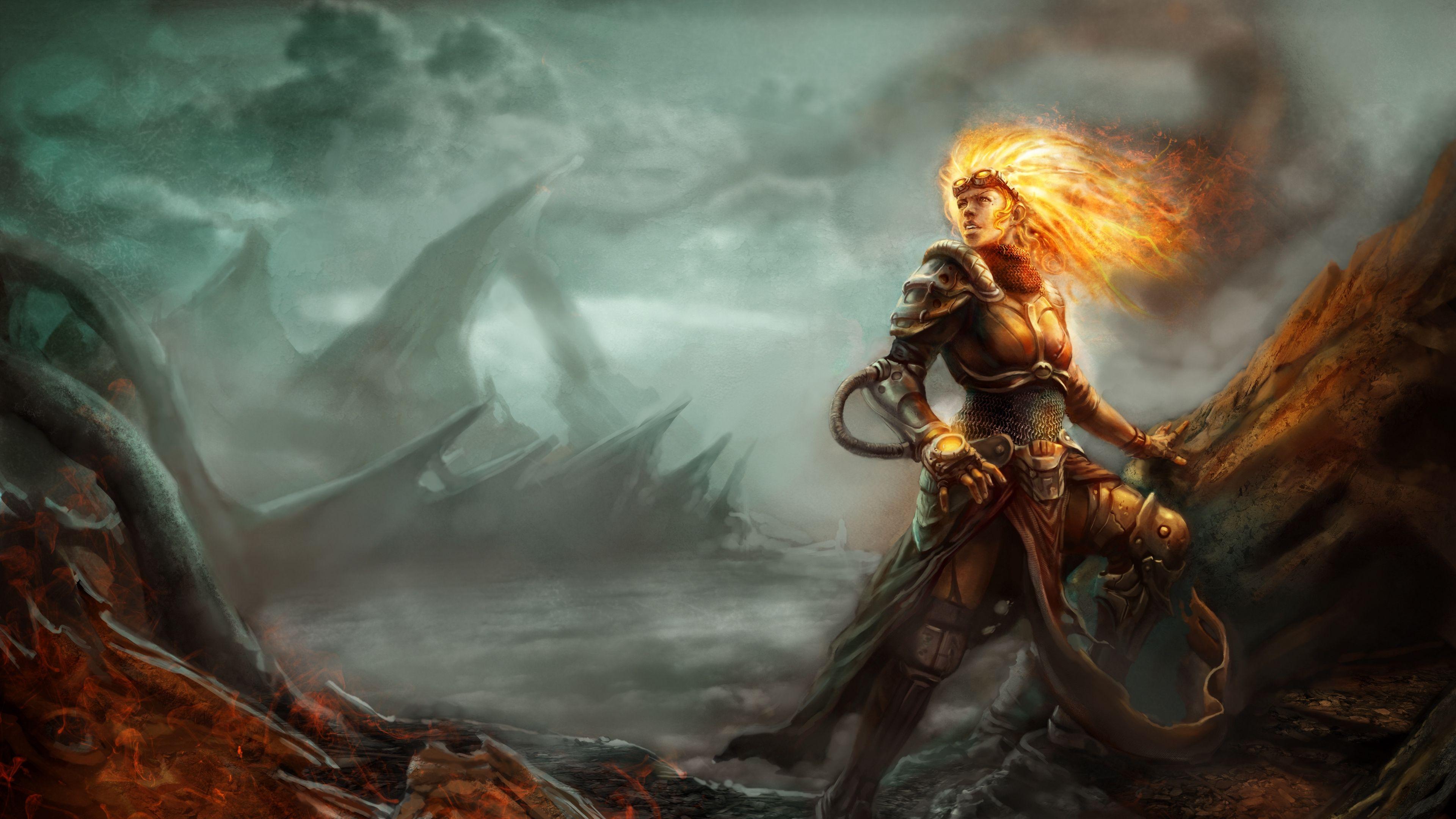 3840x2160 Download wallpaper 3840x2160 magic, the gathering, chandra