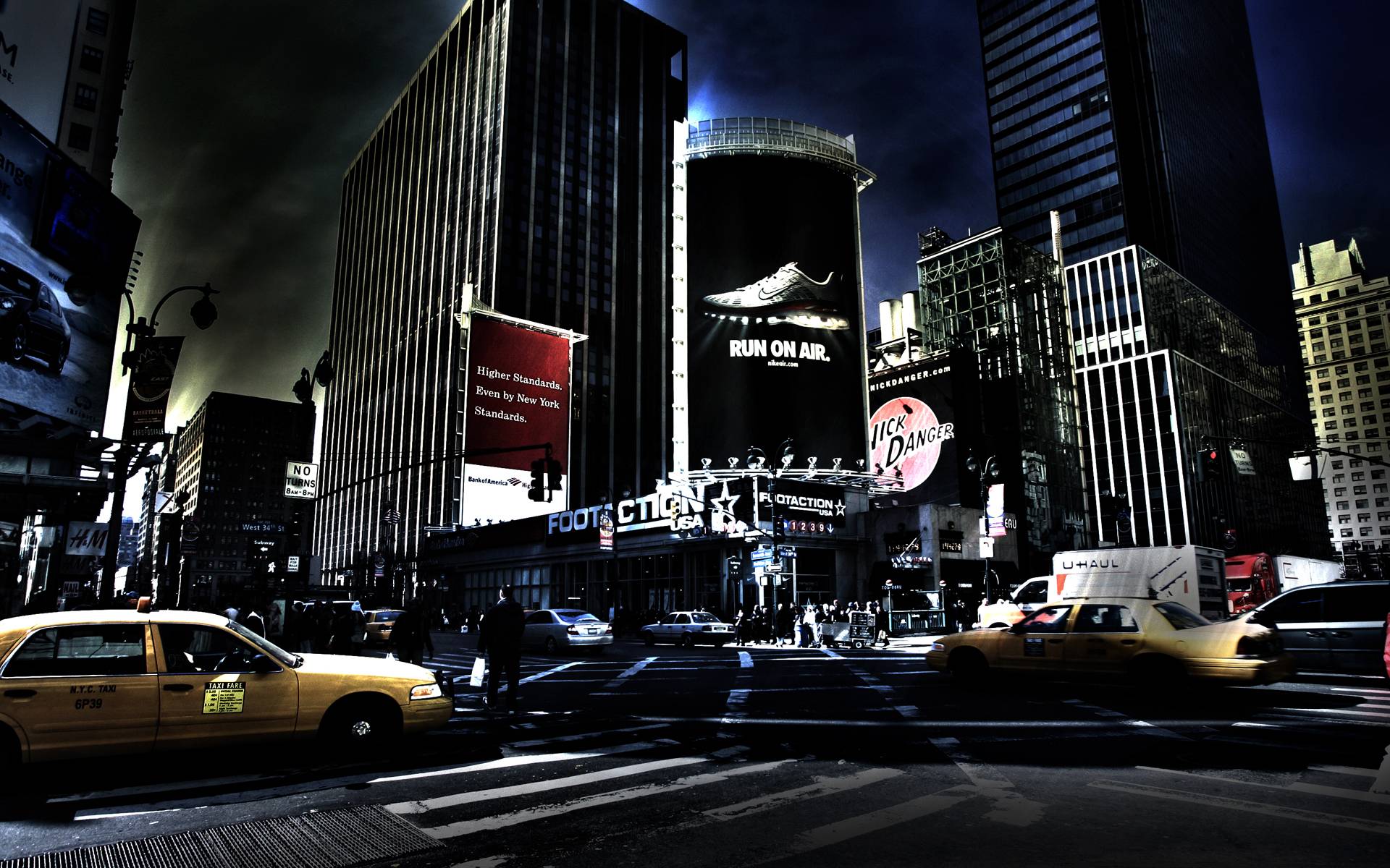 1920x1200 NYC At Night Wallpaper