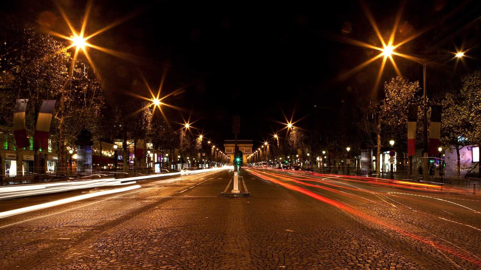 1600x900 City Night Background