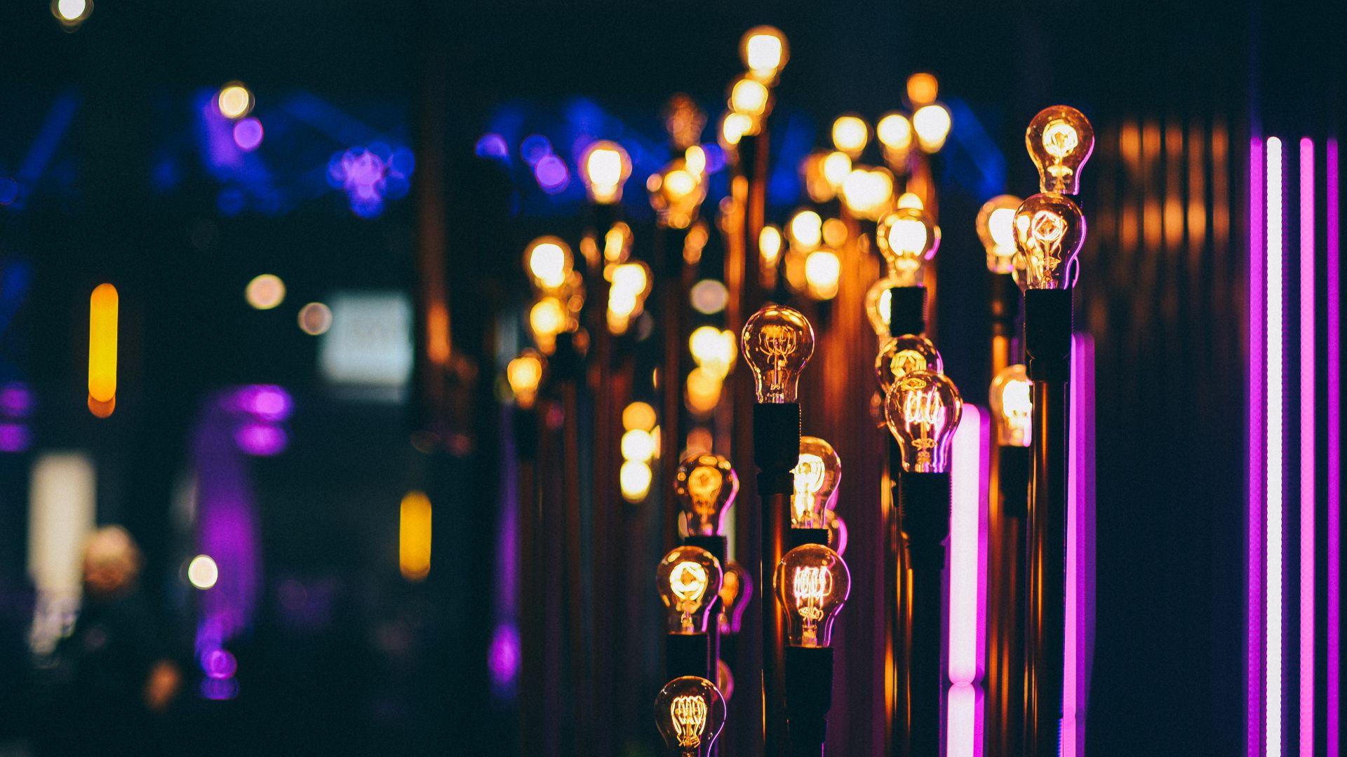 1920x1080 #bokeh, #lights, #photography, #lightbulb, #street