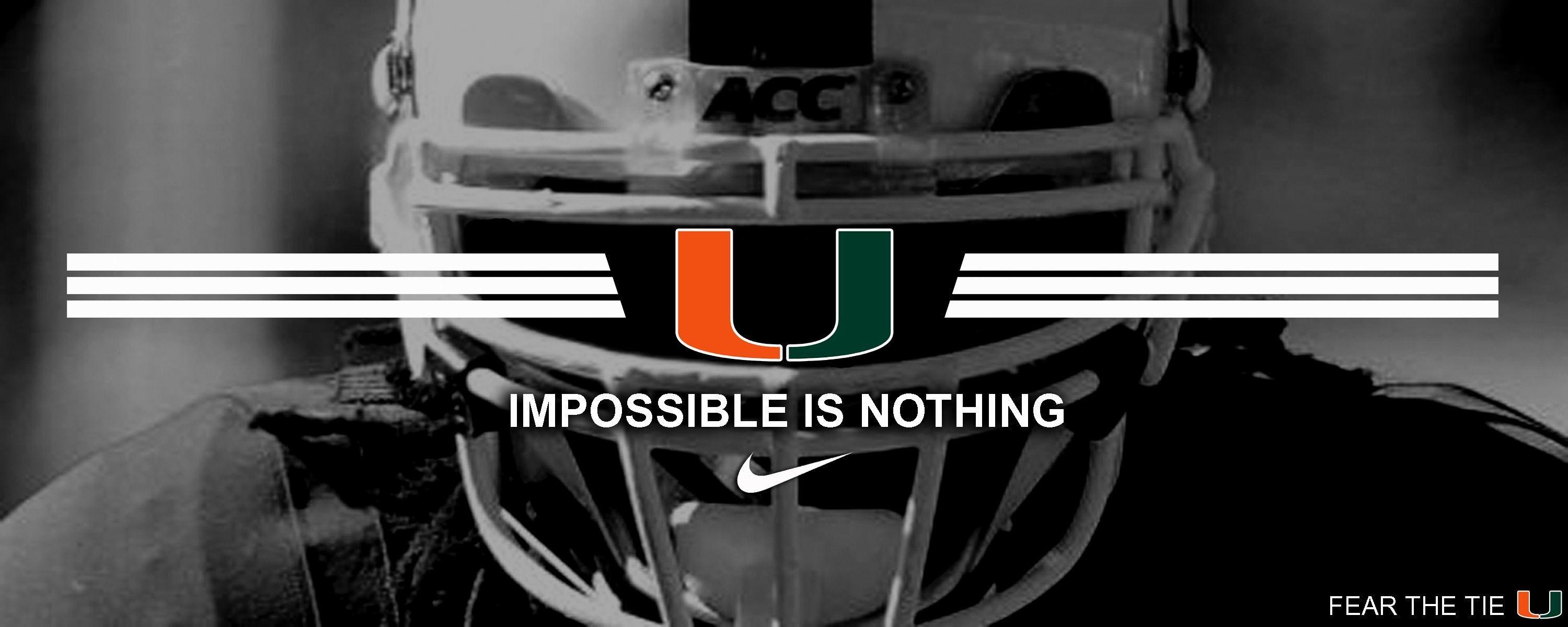 3000x1200 University of Miami Football Wallpaper