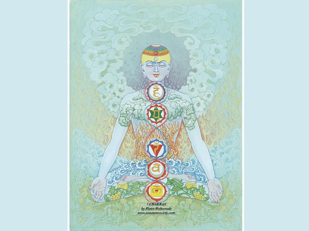 1024x768 Free Desktop Wallpaper Seven Chakras 1024 x 768 pixels