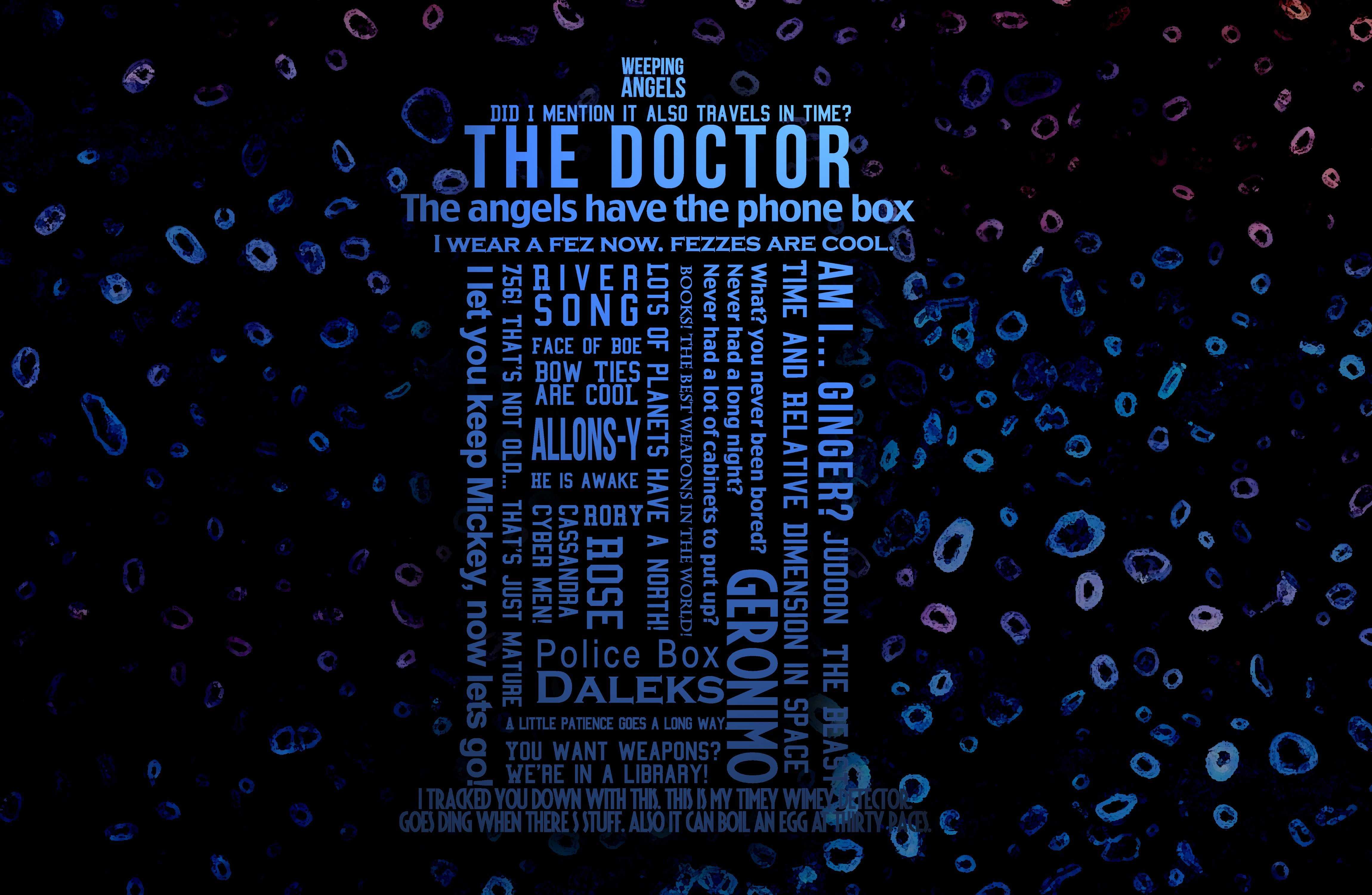 4600x3000 Doctor Who The Tardis Time Travel Humor Quotes Widescreen Wallpaper