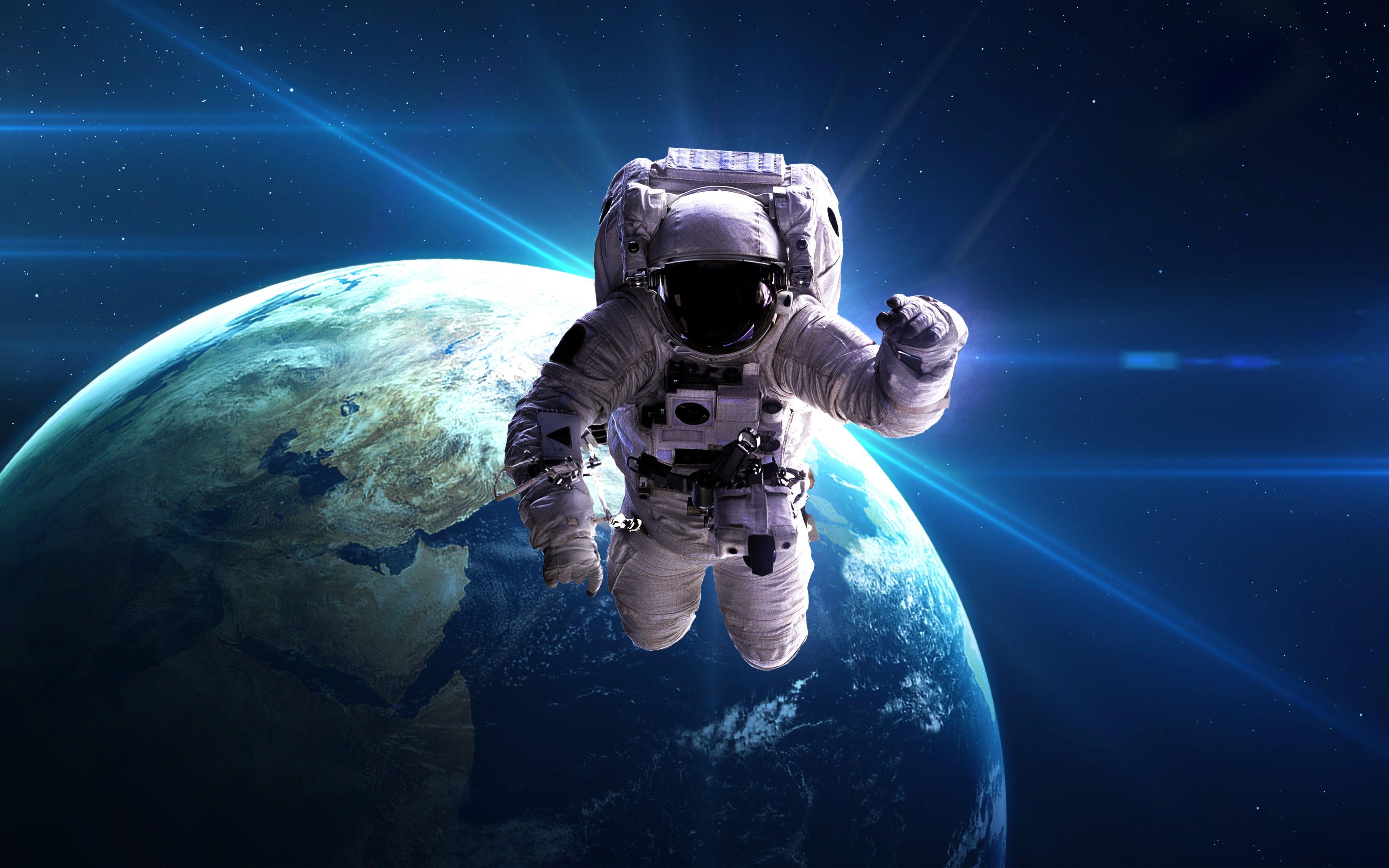 Astronaut In Space 4k Ultra Hd Wallpaper Background Image 3840x2160 ...