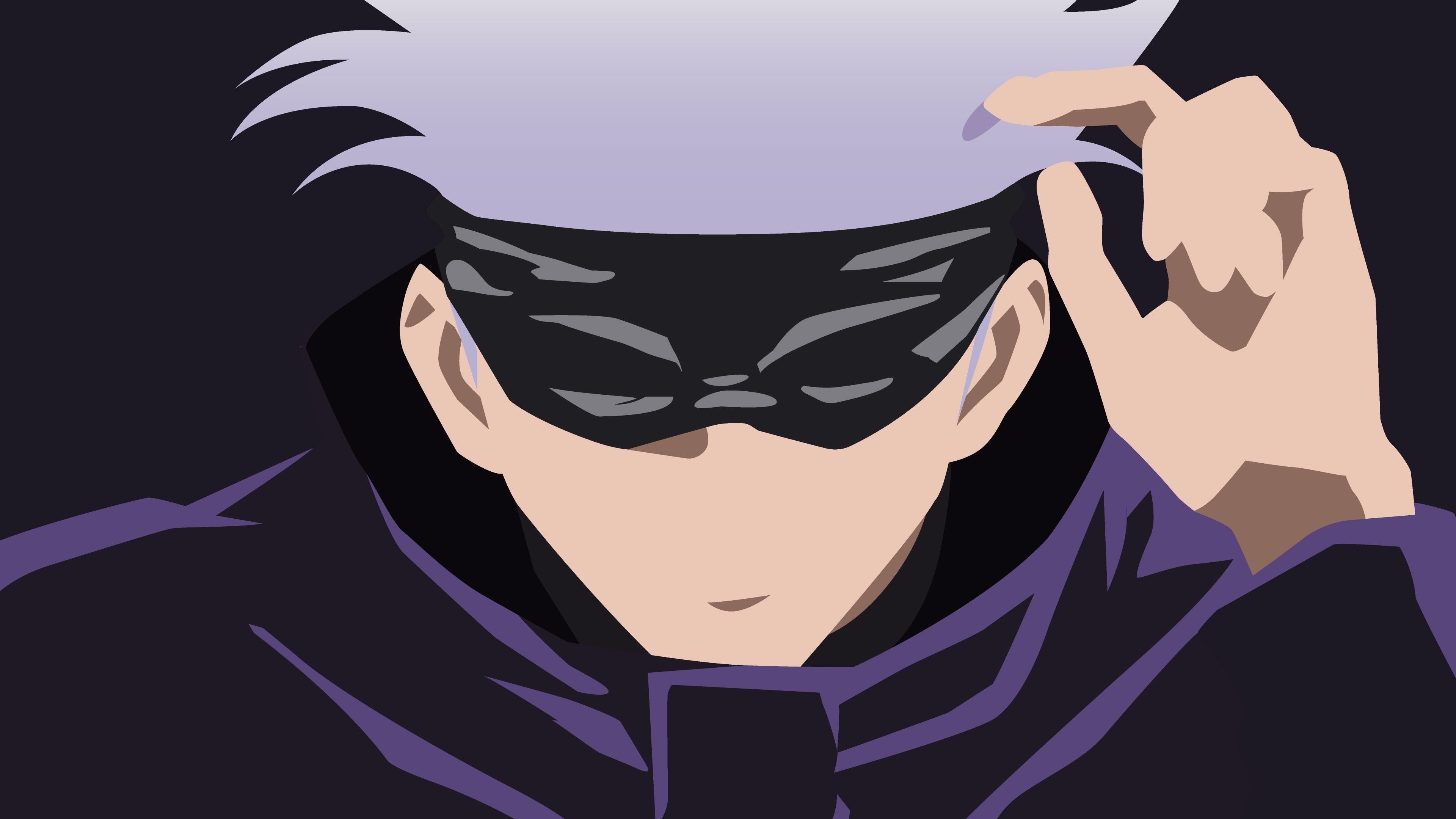 3840x2160 Download Minimalist Satoru Gojo Anime
