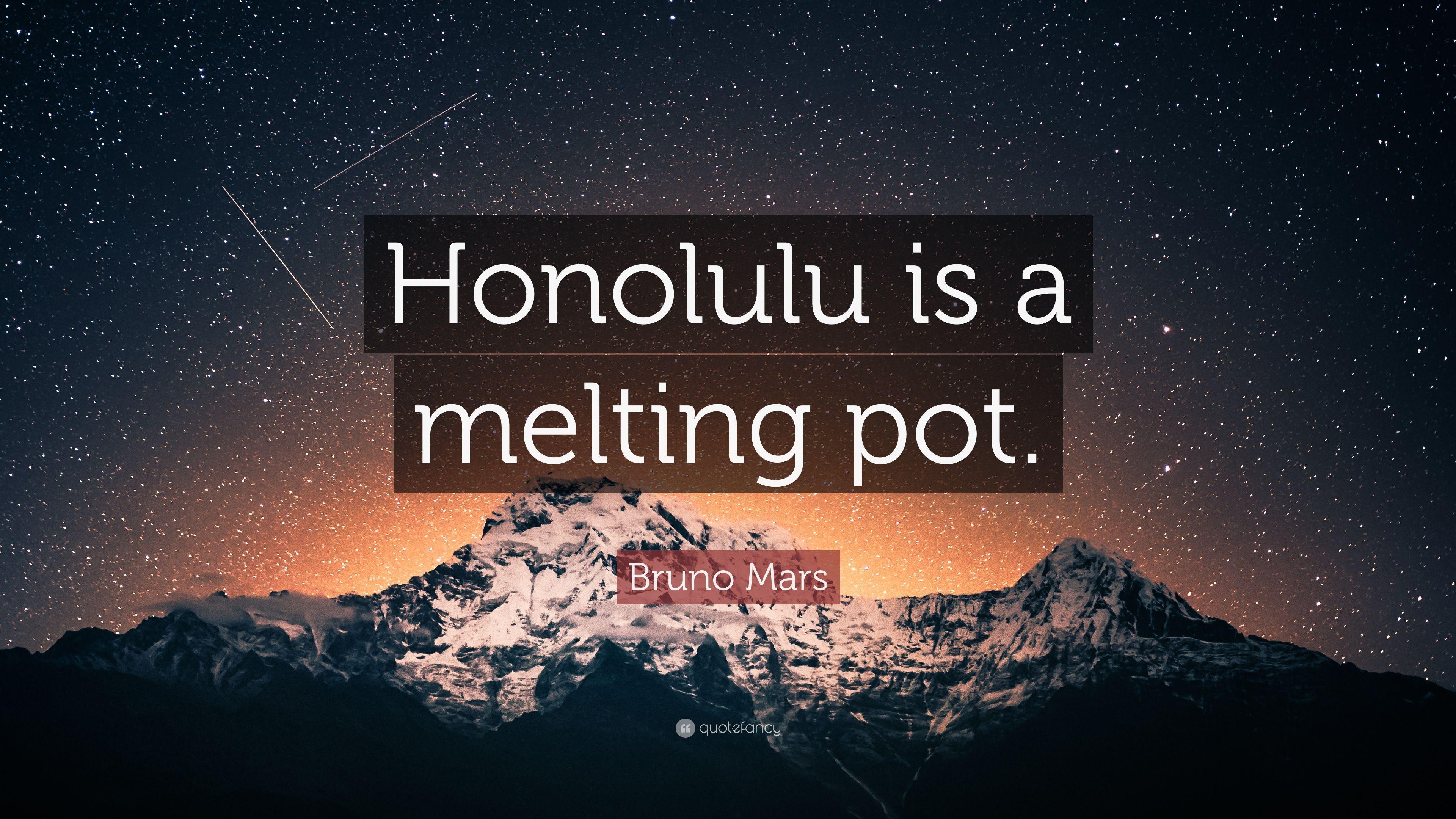 3840x2160 Bruno Mars Quote: “Honolulu is a melting pot.” 7 wallpaper