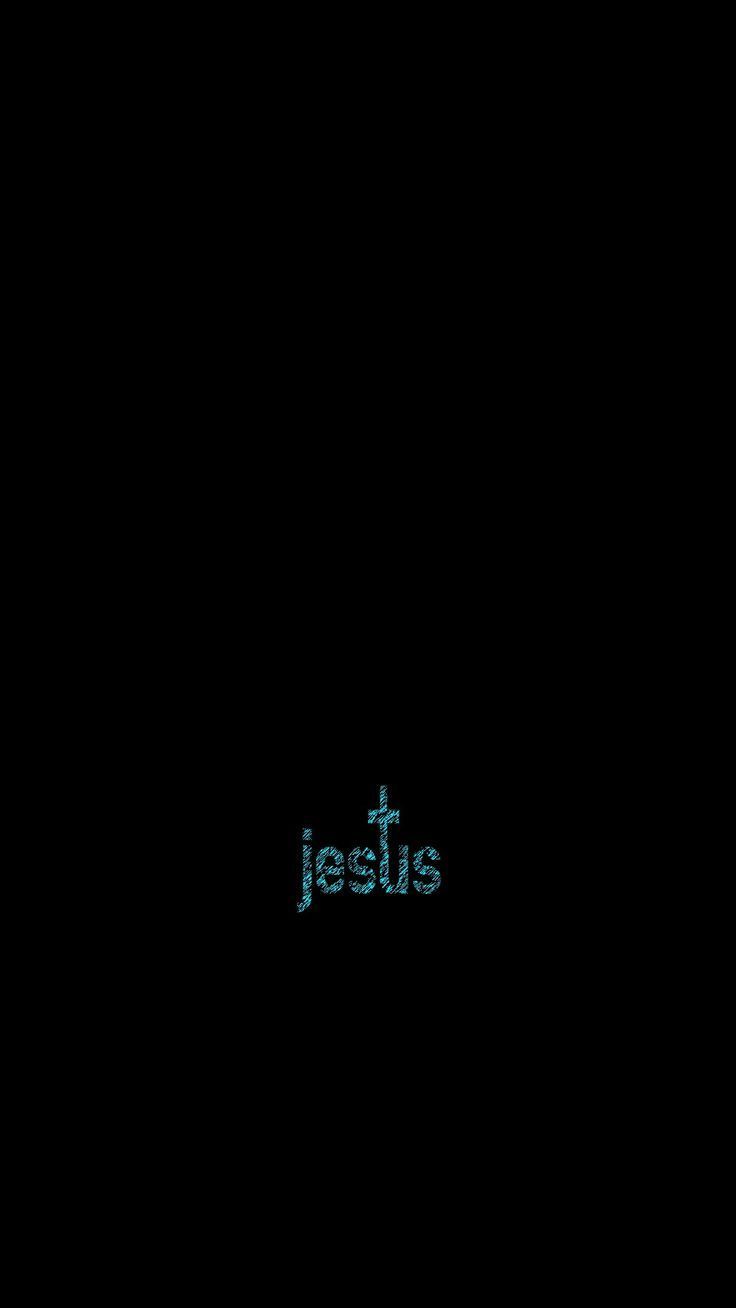 736x1308 Jesus wallpaper black