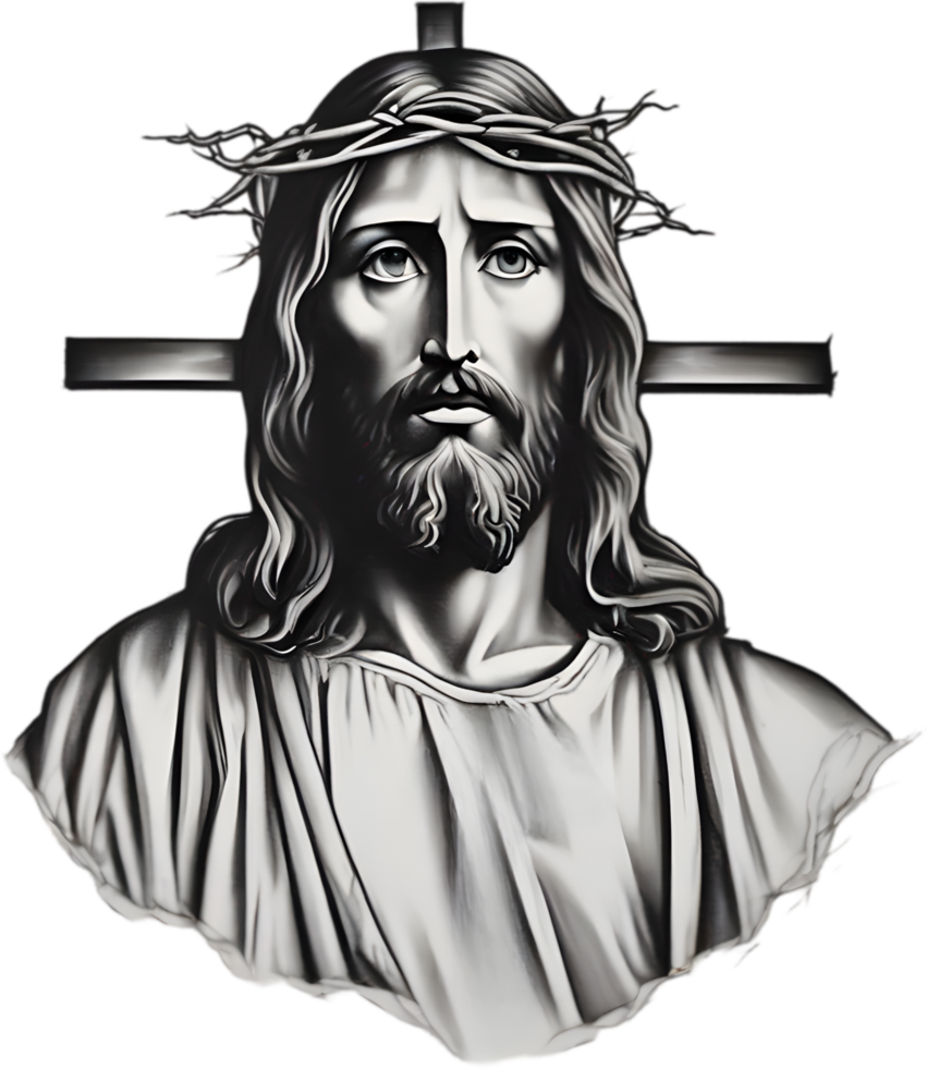 851x980 Jesus Christ. Ai Generate 43273395 PNG