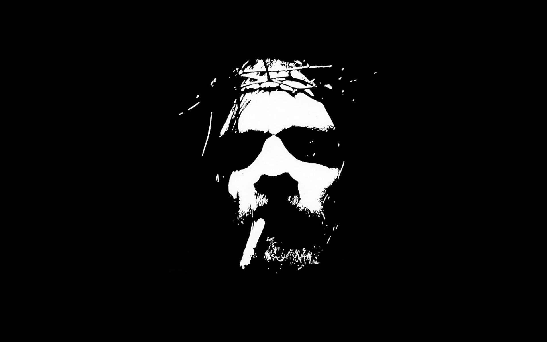 1920x1200 Jesus Dark Aesthetic Desktop Wallpaper