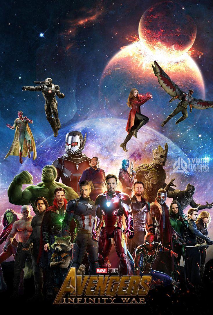 734x1087 Avengers Infinity War Poster Fanart
