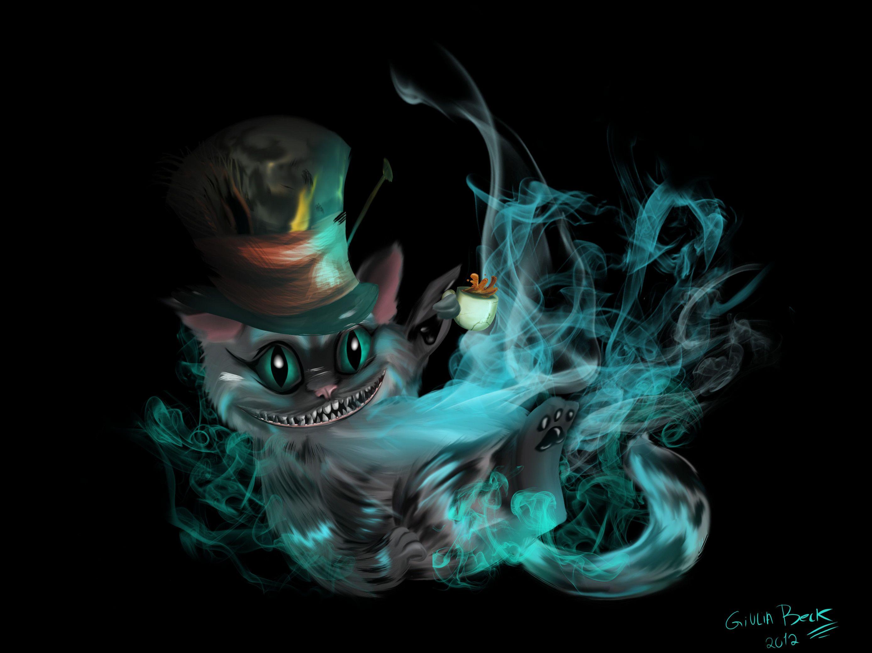 2774x2077 Evil Cheshire Cat Wallpaper