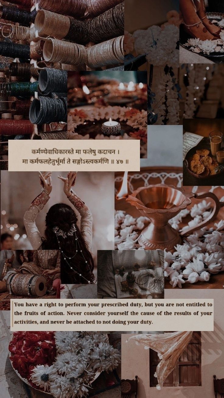 736x1308 Bhagavad gita aesthetic wallpaper