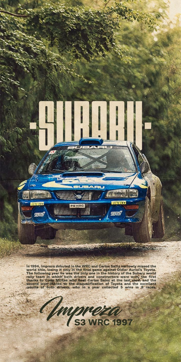 736x1472 Subaru Impreza S3 WRC 1997 Wallpaper iPhone