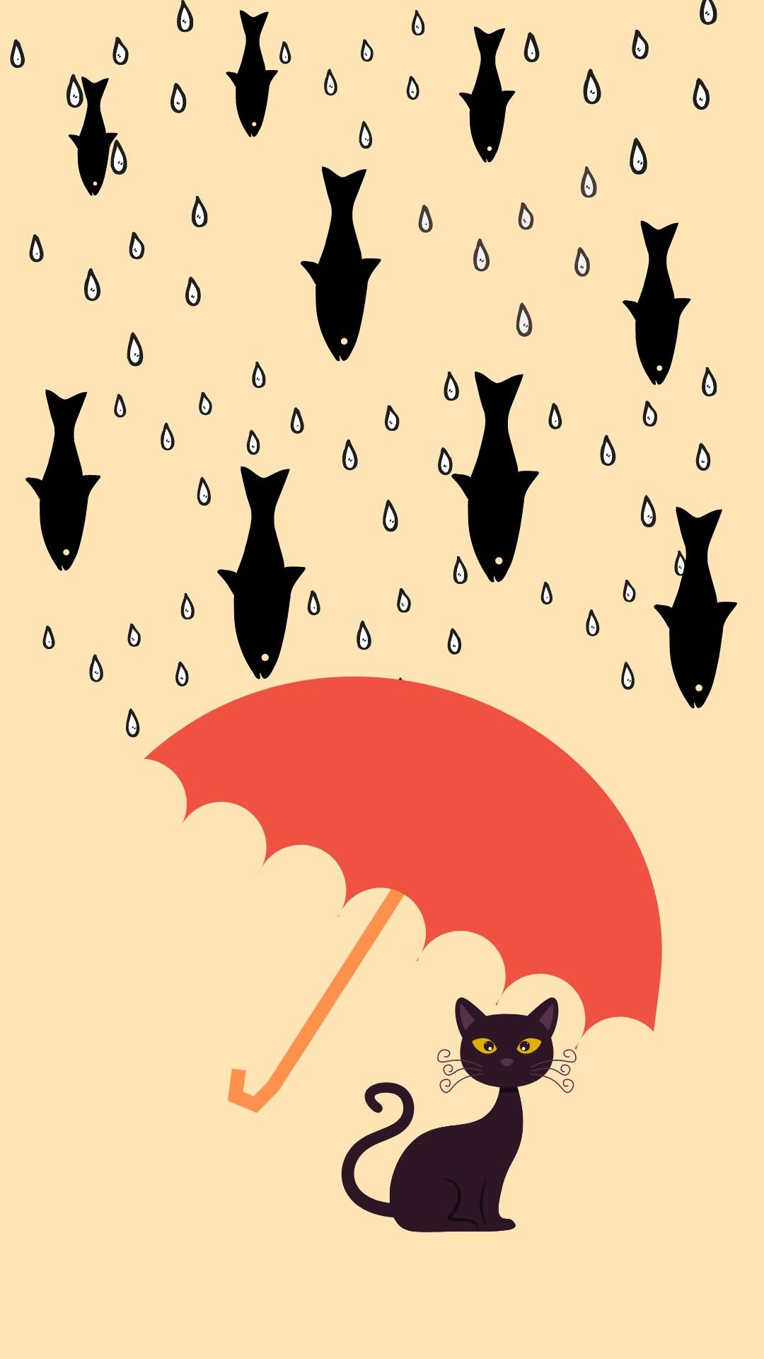 1080x1920 Fish Raining Kafka on the shore