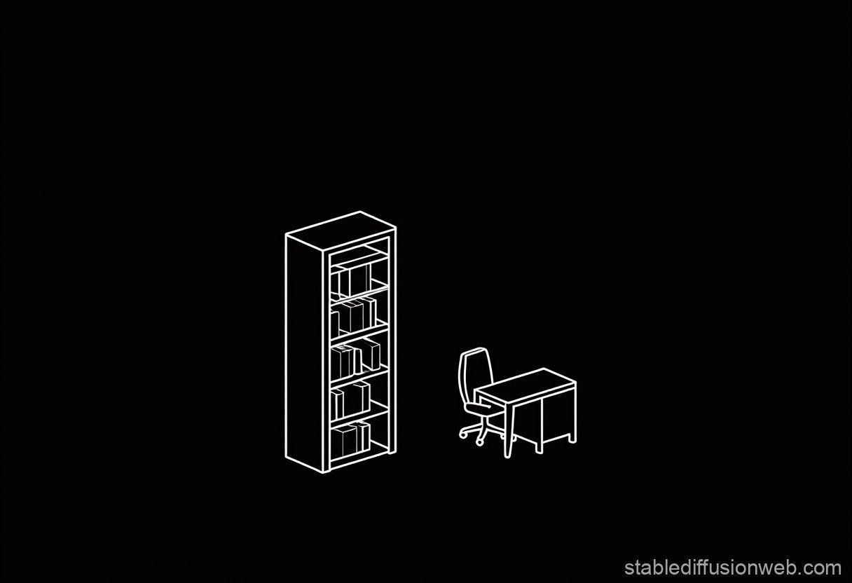 1216x832 bookshelf should be on the left Prompts
