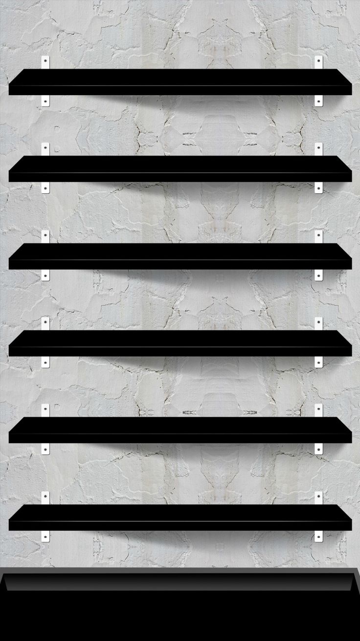 736x1307 Creative Shelves Wallpaper for