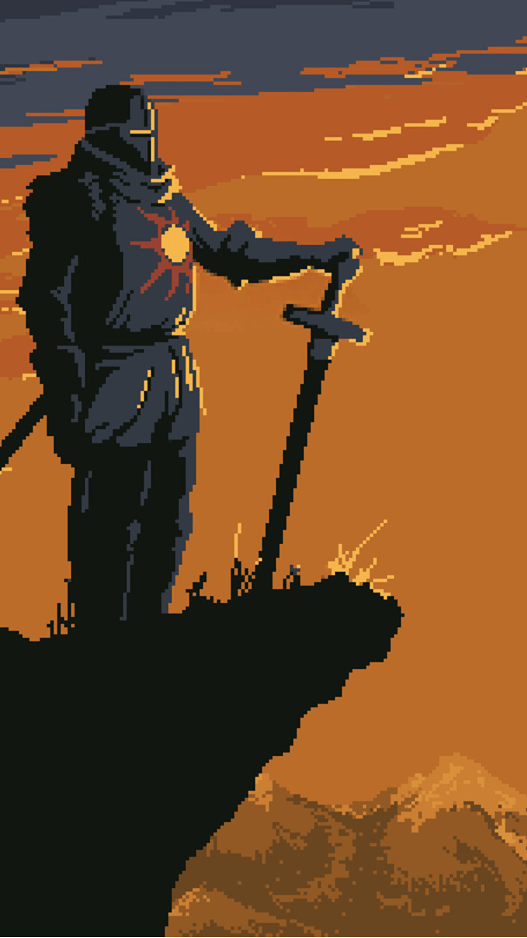 1080x1920 Dark souls themed wallpaper