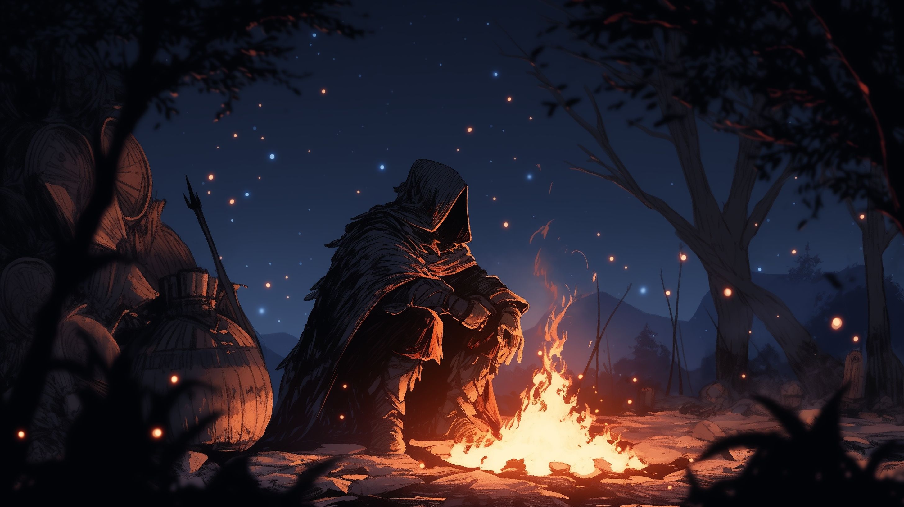2912x1632 Dark Souls 3 Cool Digital Art Wallpaper