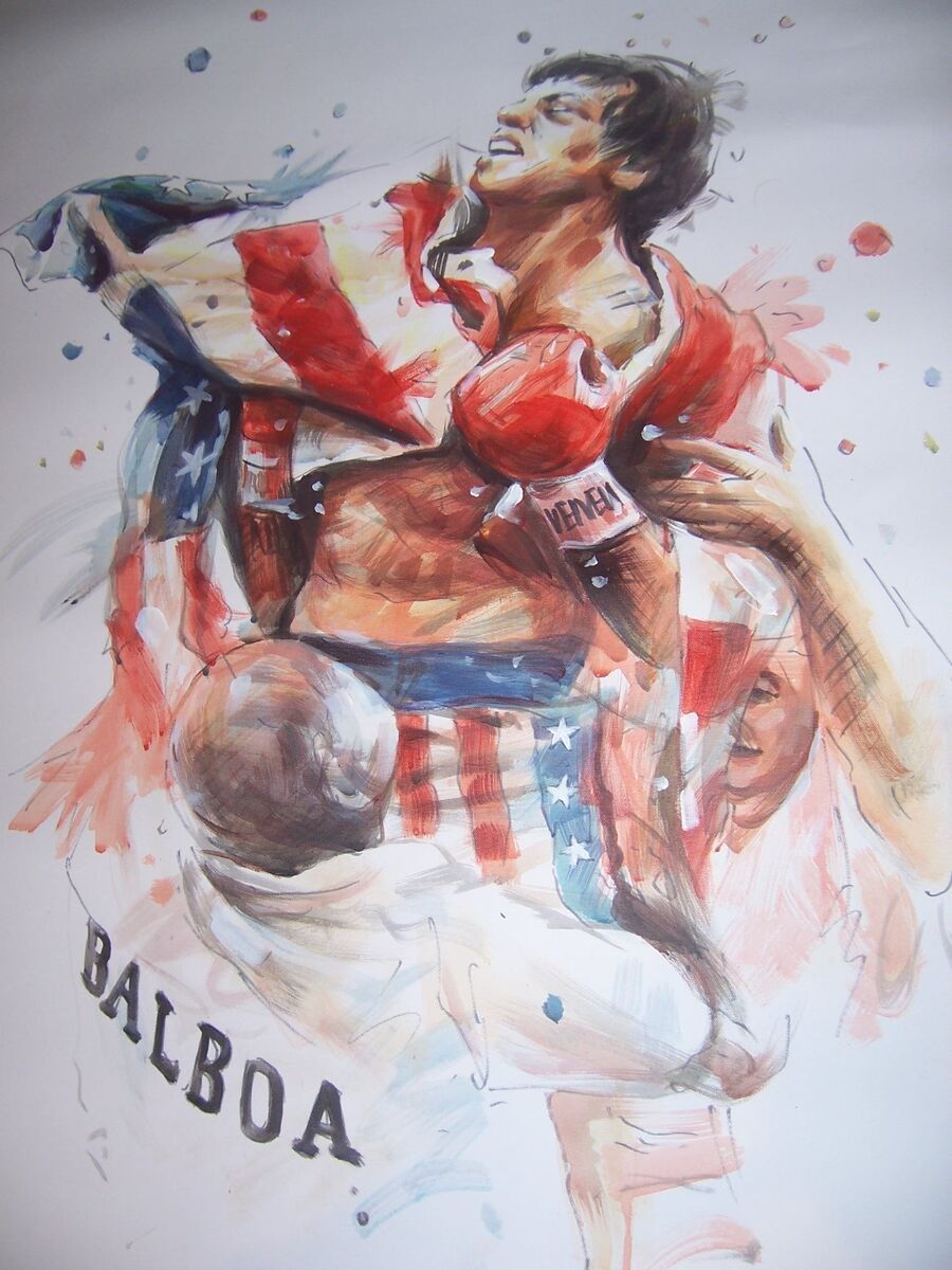 900x1200 Rocky 3 Oil Painting 40x26 NOT a print