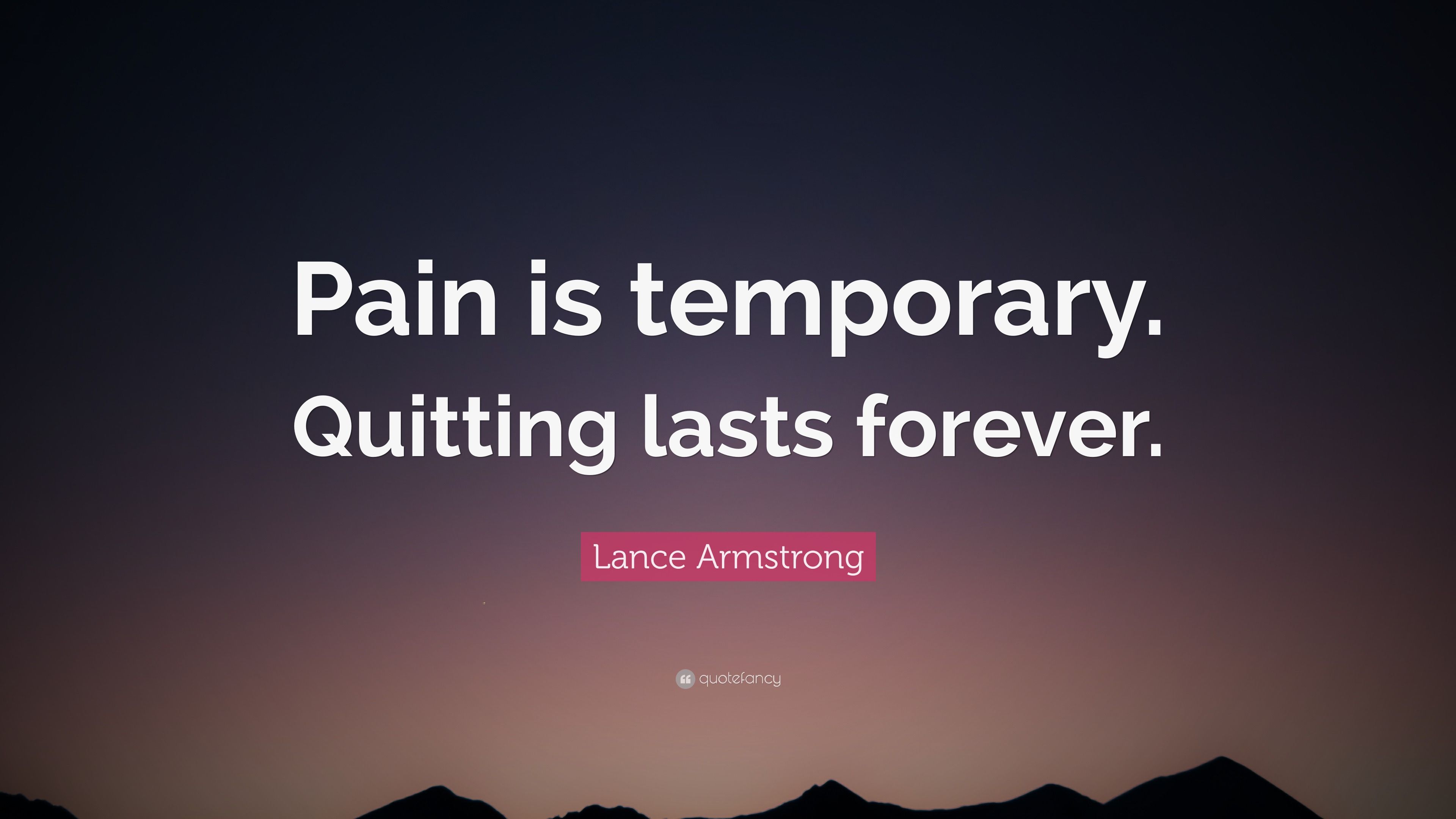 3840x2160 Lance Armstrong Quote: “Pain is