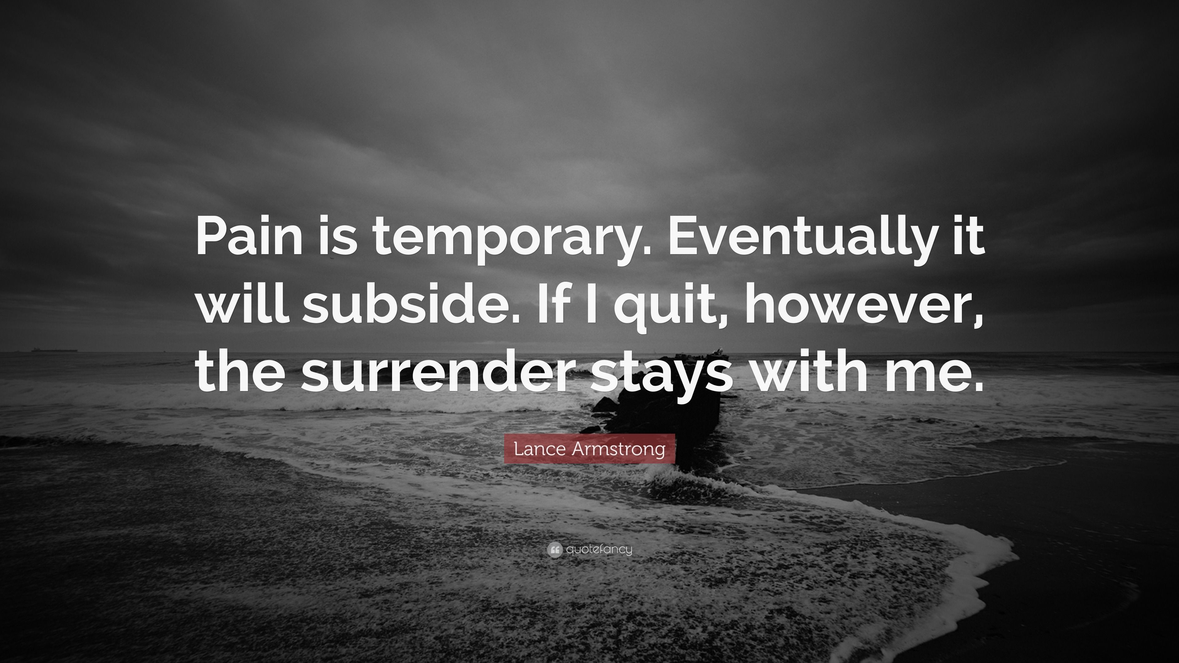 3840x2160 Lance Armstrong Quote: “Pain is